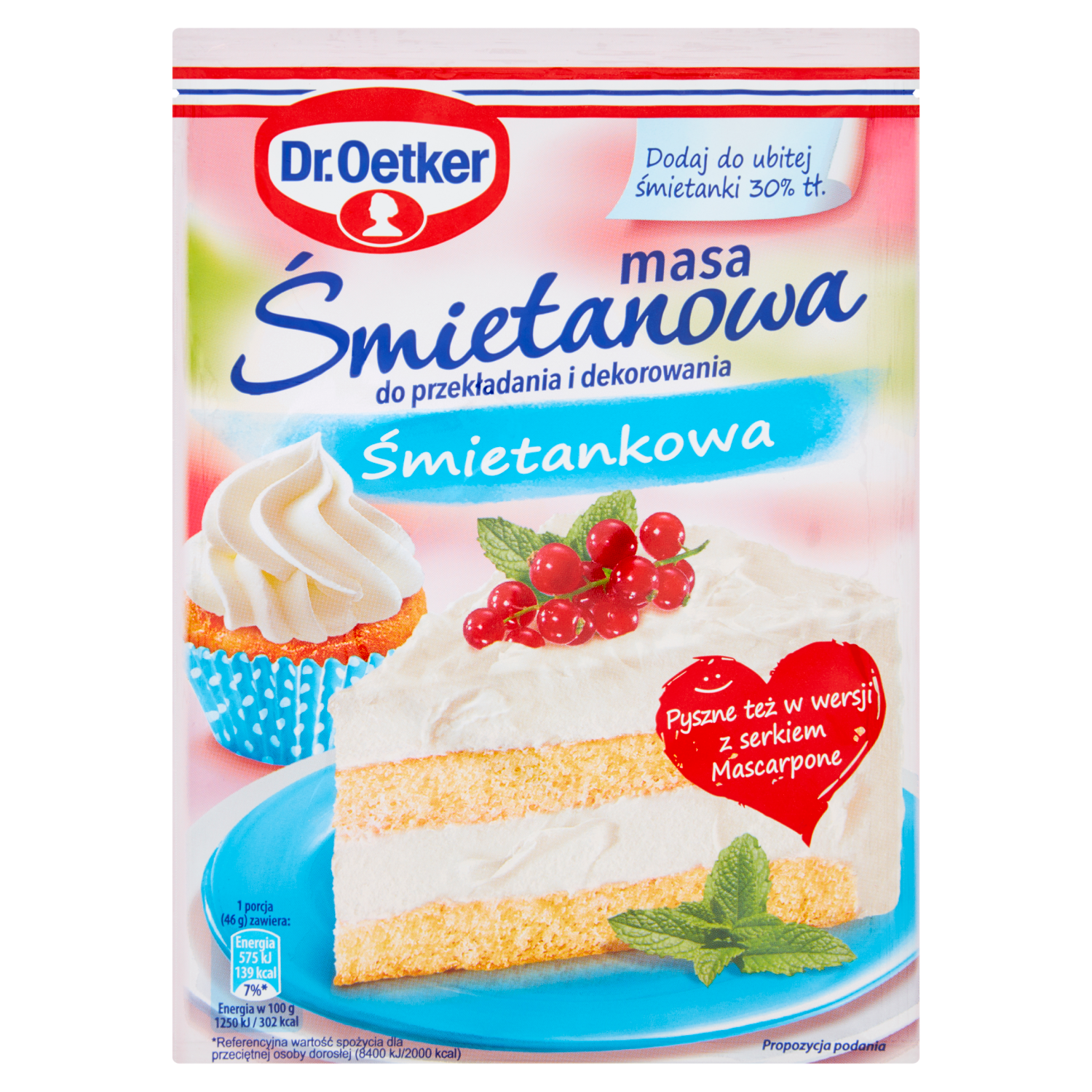 Dr. Oetker Masa Śmietanowa O Smaku Śmietankowym 56 G