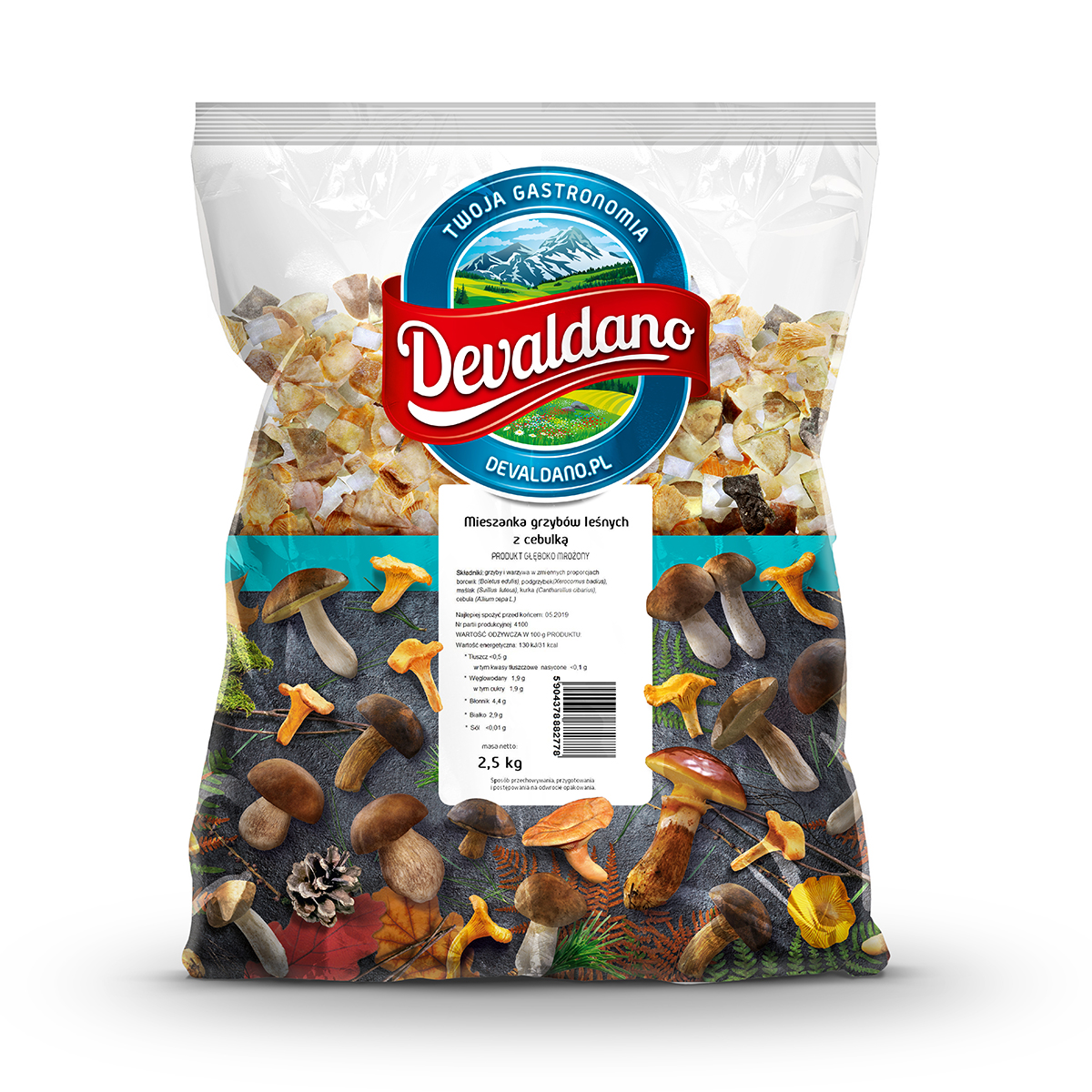 Grzyby Leśne Z Cebulką Devaldano 2,5 Kg