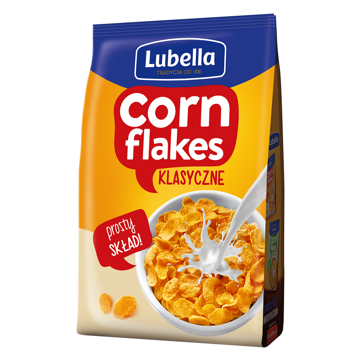 Lubella Corn Flakes Klasyczne Płatki Kukurydziane 500 G