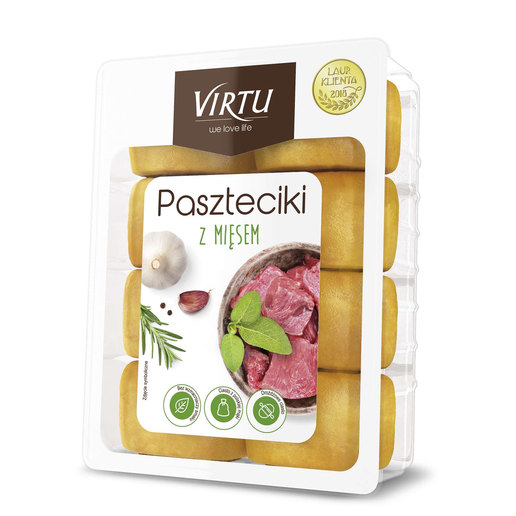 Virtu Paszteciki Z Mięsem 250G