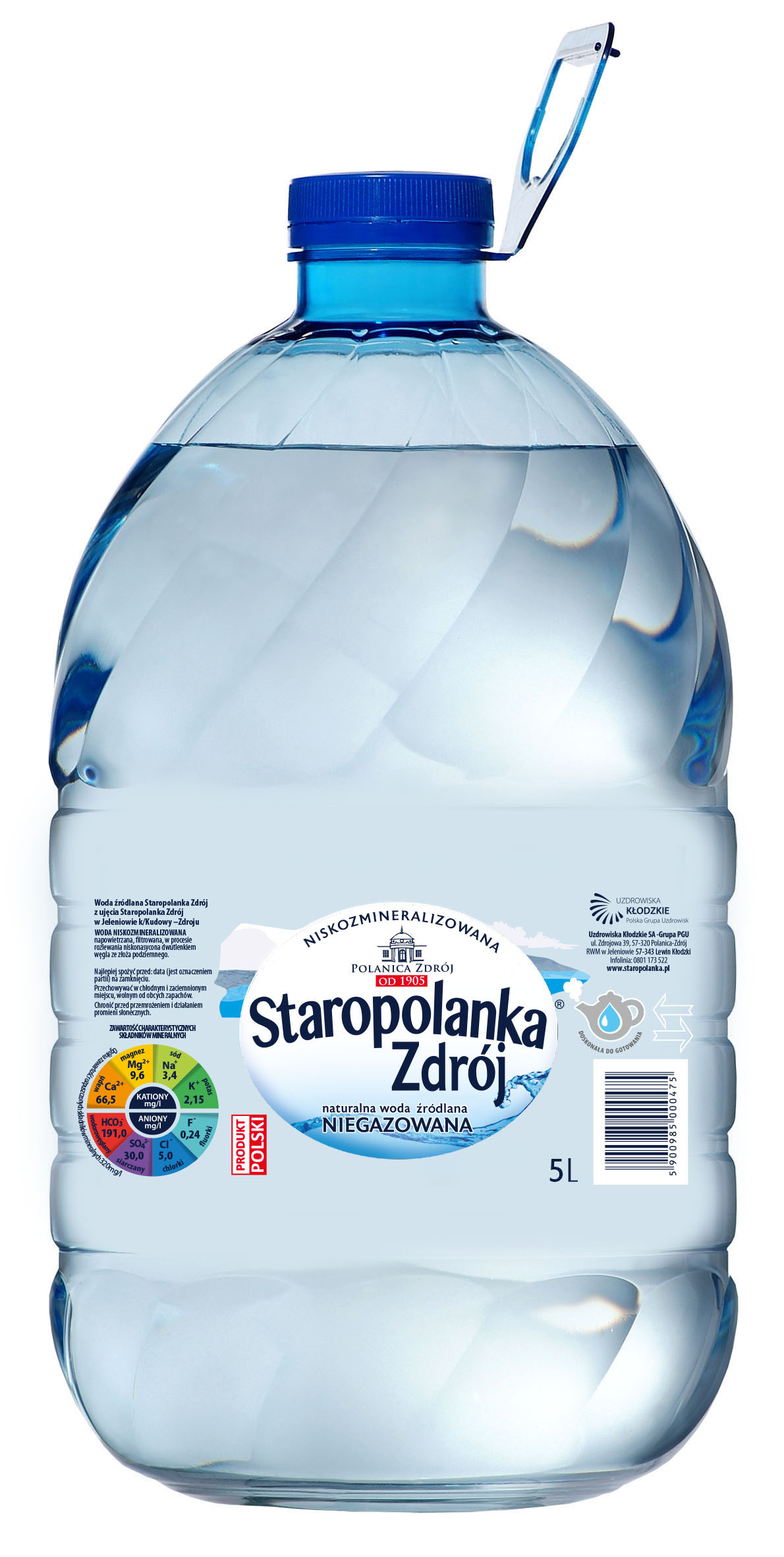 Staropolanka Zdrój 5L Lekko Gazowana