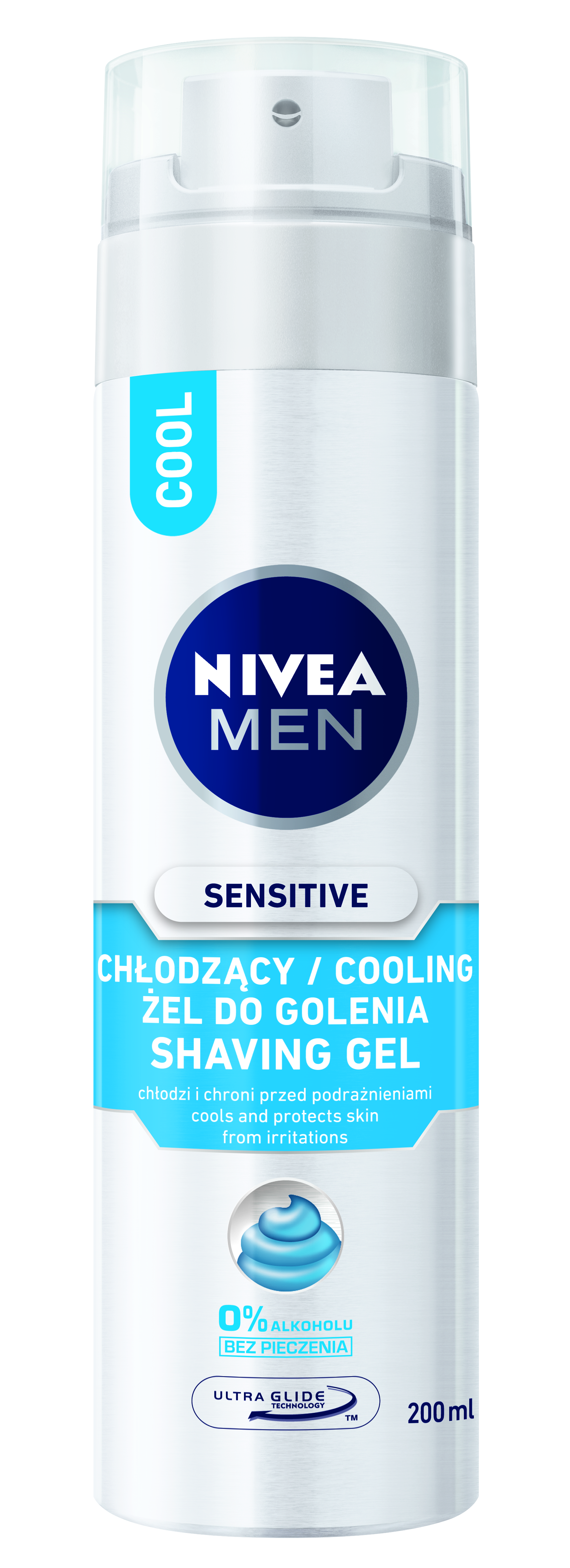 Nivea Chłodzący Żel Do Golenia Sensitive 200 Ml