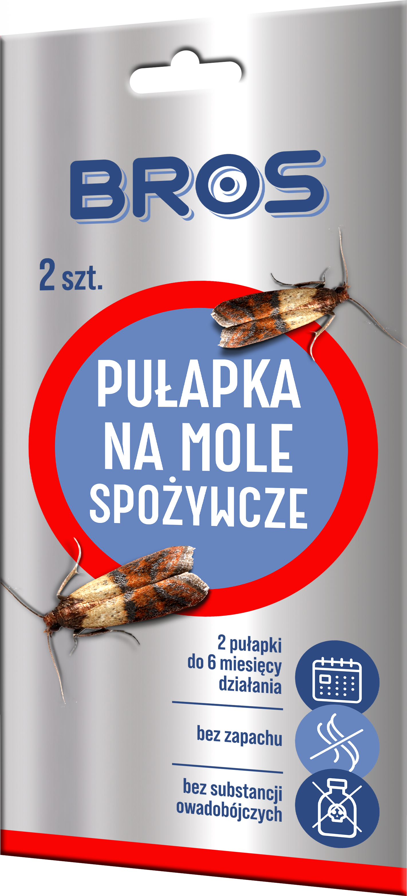 Bros Pułapka Na Mole Spożywcze 2Szt