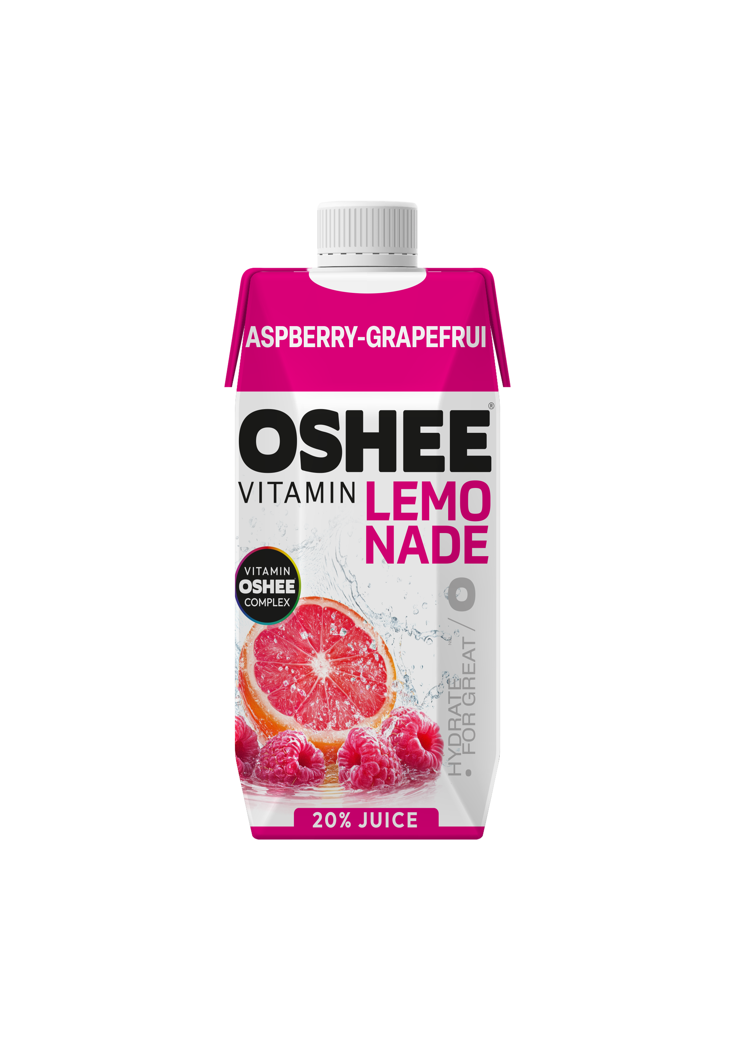 Oshee Vitamin Lemonade Raspberry-Grapefruit Tetra Pak 750Ml