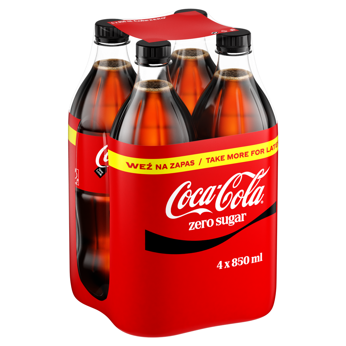Coca-Cola Zero 4 X 850 Ml - Kaucja