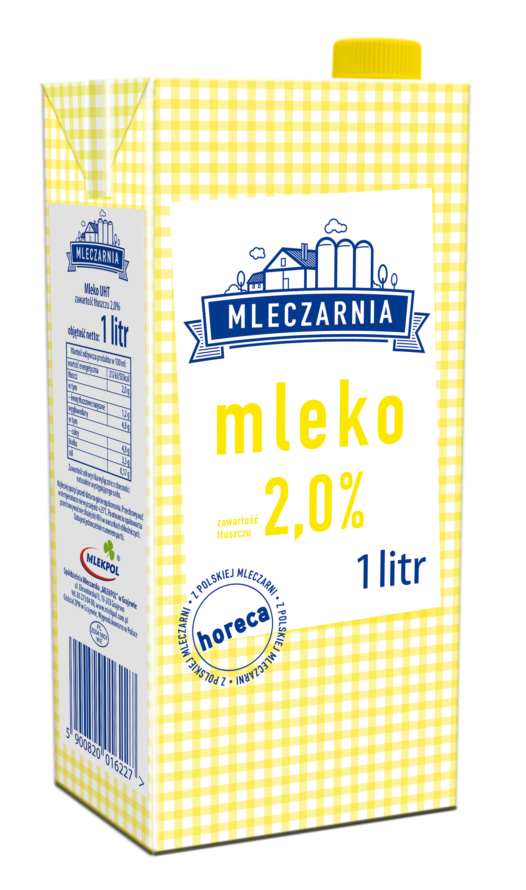 Mleko Uht Mleczarnia 2% 1L