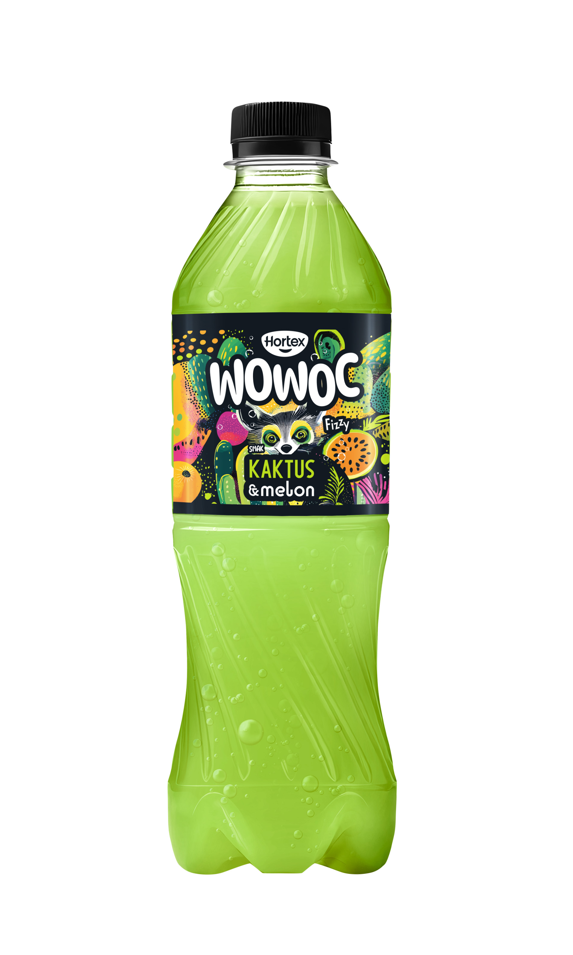 Hortex Wowoc Napój Gazowany Kaktus & Melon Butelka 500Ml Kaucja