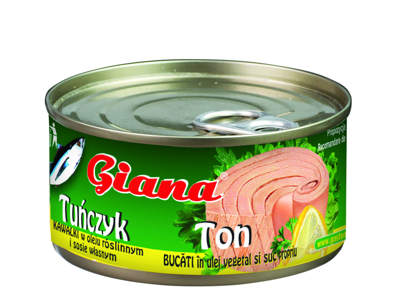 Tuńczyk Kawałki W Oleju Roślinnym I Sosie Własnym 170G Giana