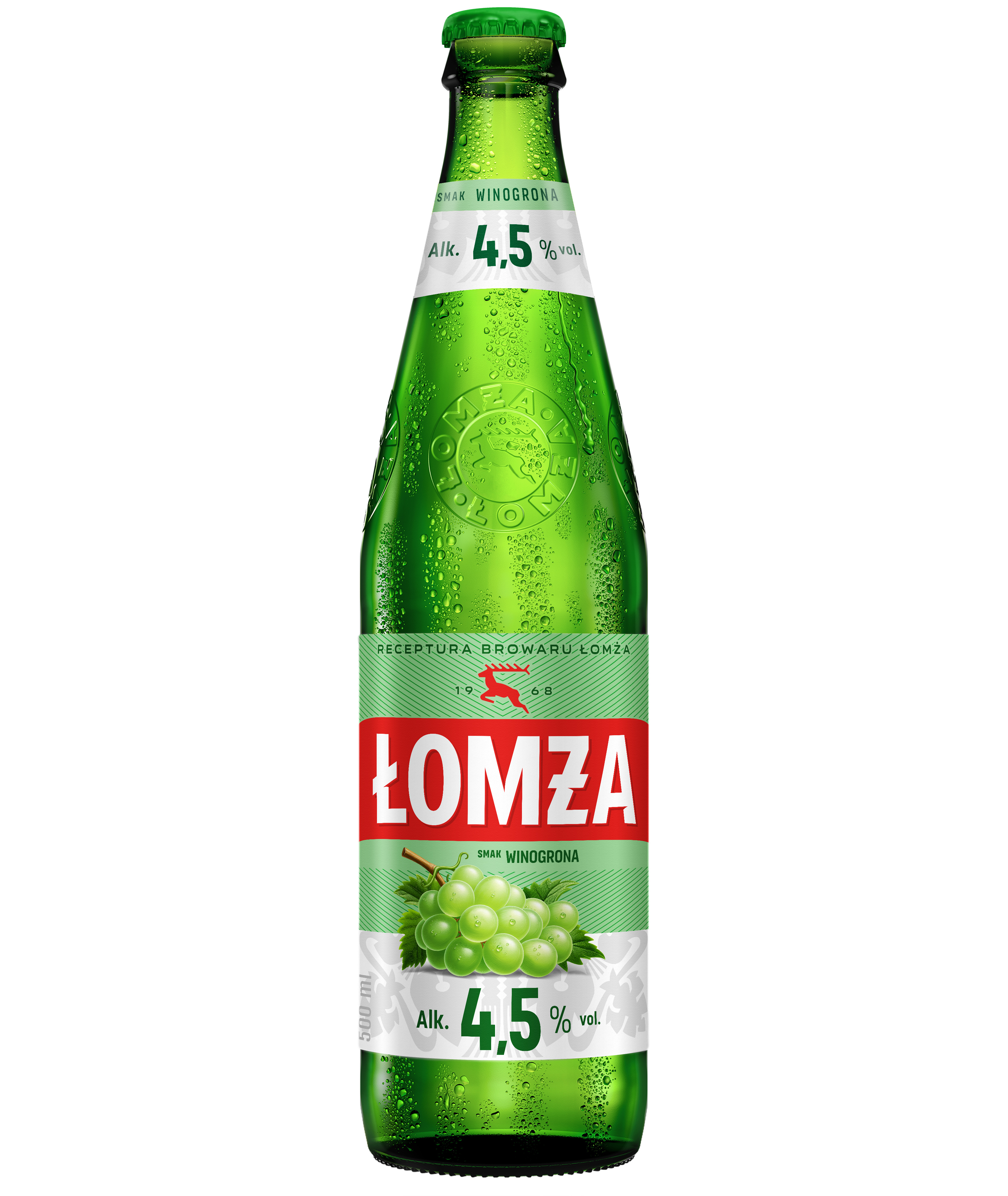 Łomża Winogrono Butelka Bezzwrotna 500 Ml