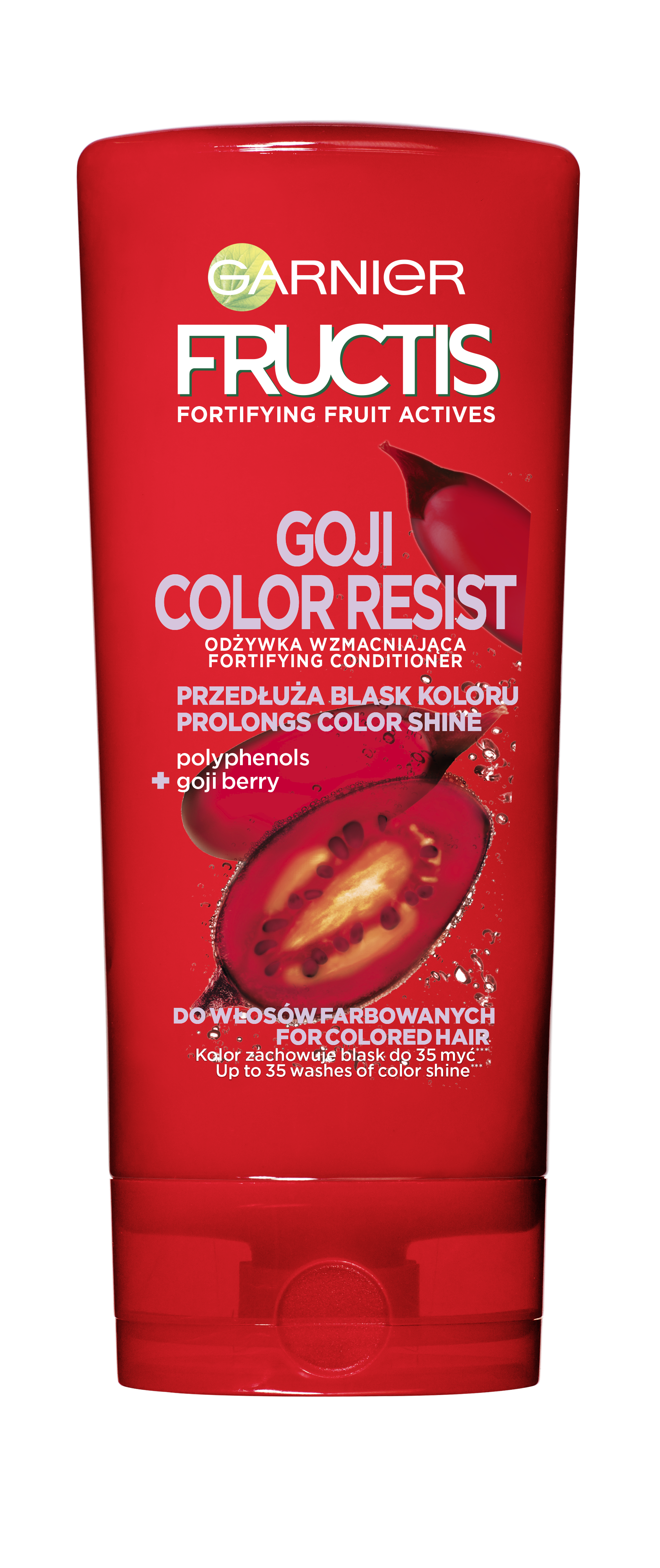 Garnier Fructis Goji Color Resist Odżywka Wzmacniająca Do Włosów Farbowanych I Z Pasemkami 200 Ml