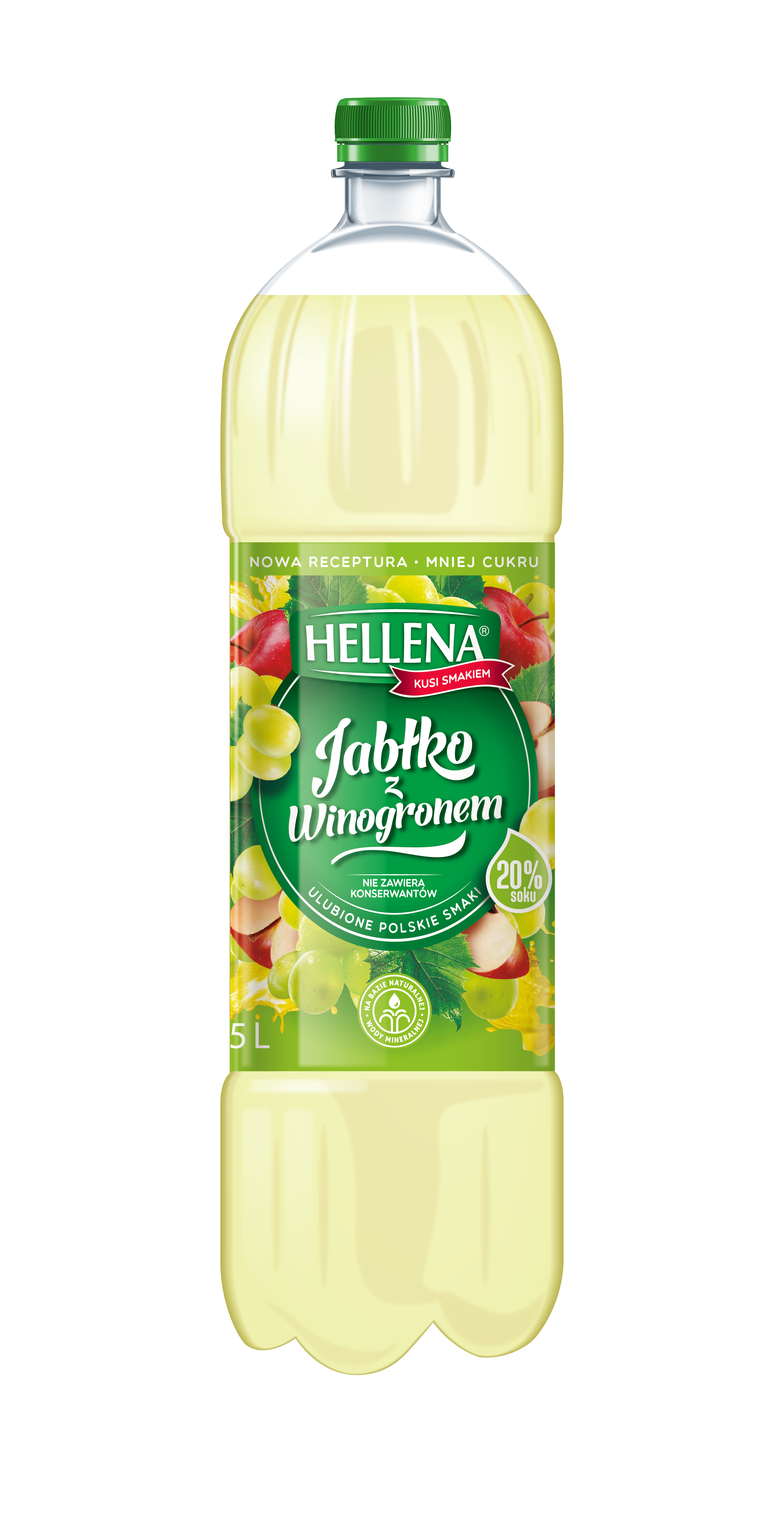 Hellena Napój Niegazowany Jabłko Z Winogronem 1,75 L