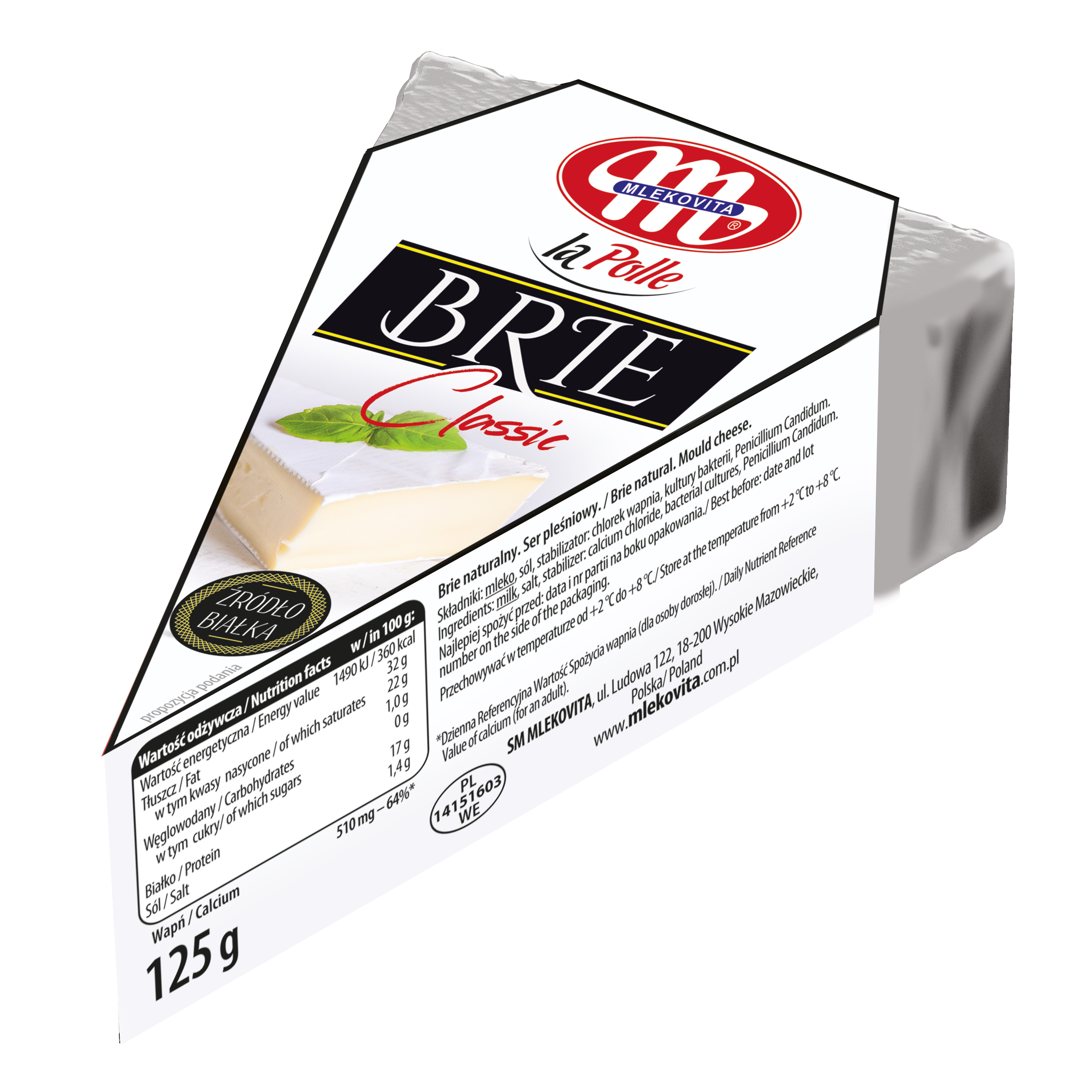 Mlekovita Ser Pleśniowy La Polle Brie Classic 125G