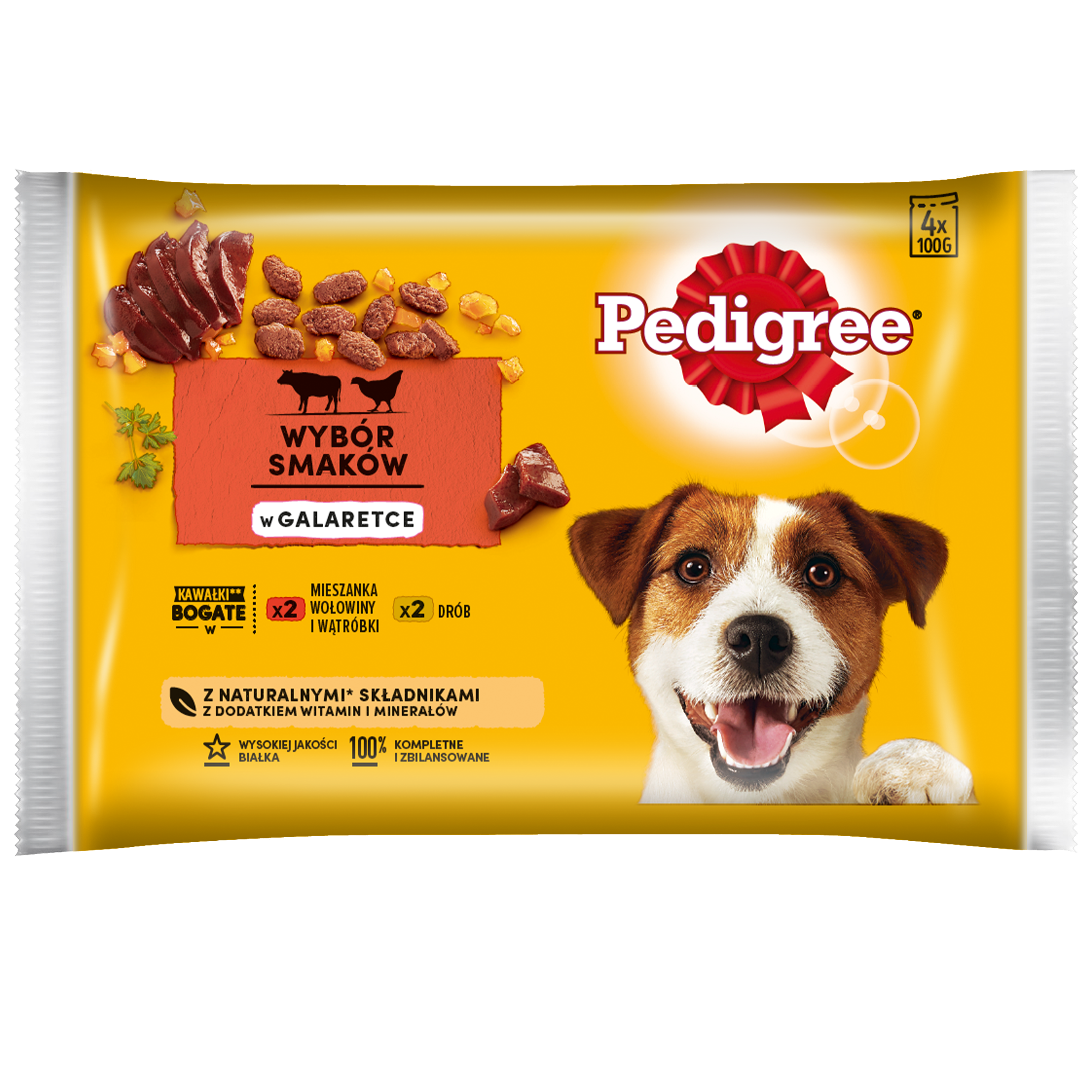 Pedigree Wołowina,Drób 4X100G
