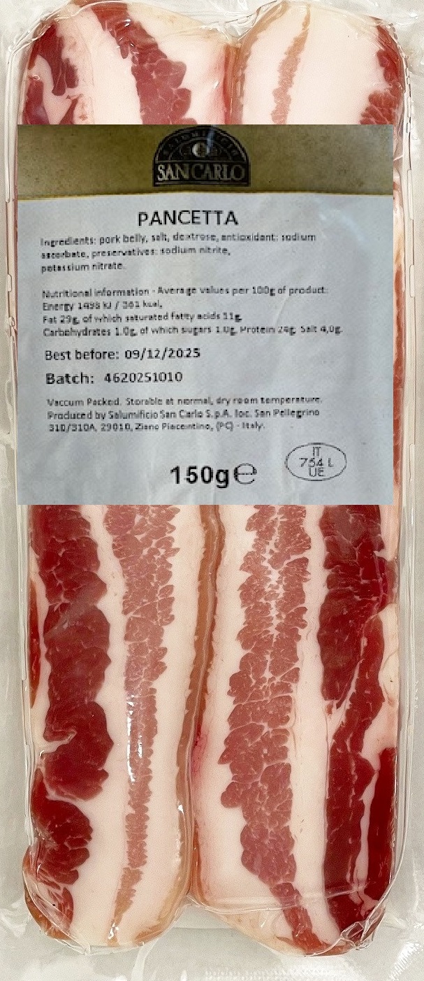 Pancetta 150G San Carlo