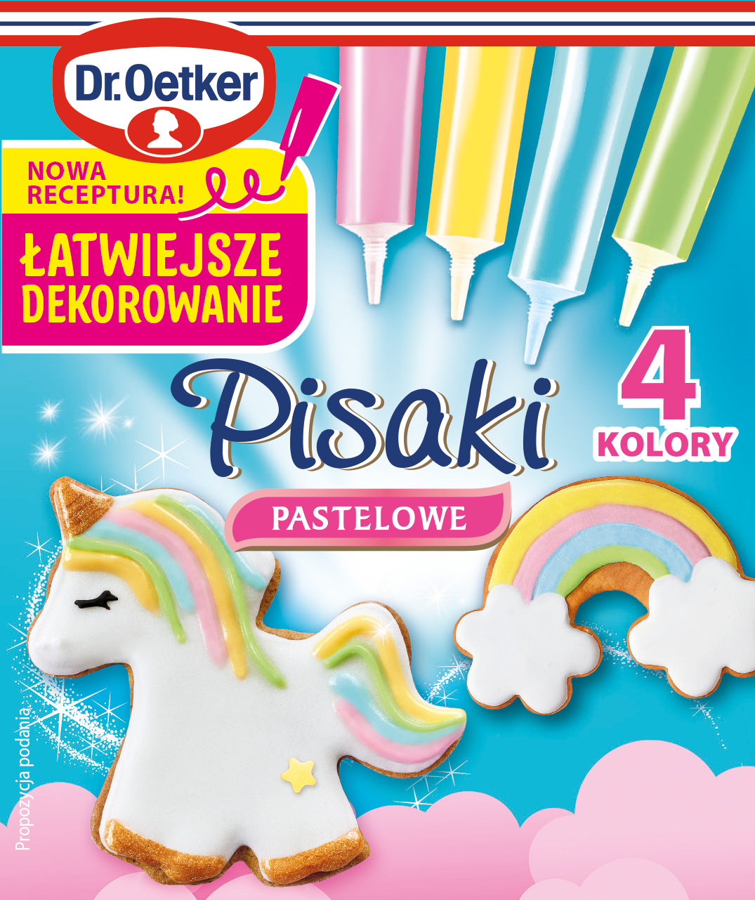 Dr. Oetker Pisaki Cukrowe Pastelowe 68 G