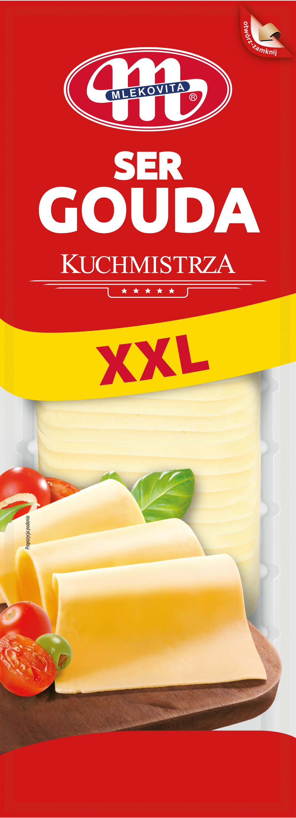 Mlekovita Ser Gouda Plastry 1Kg