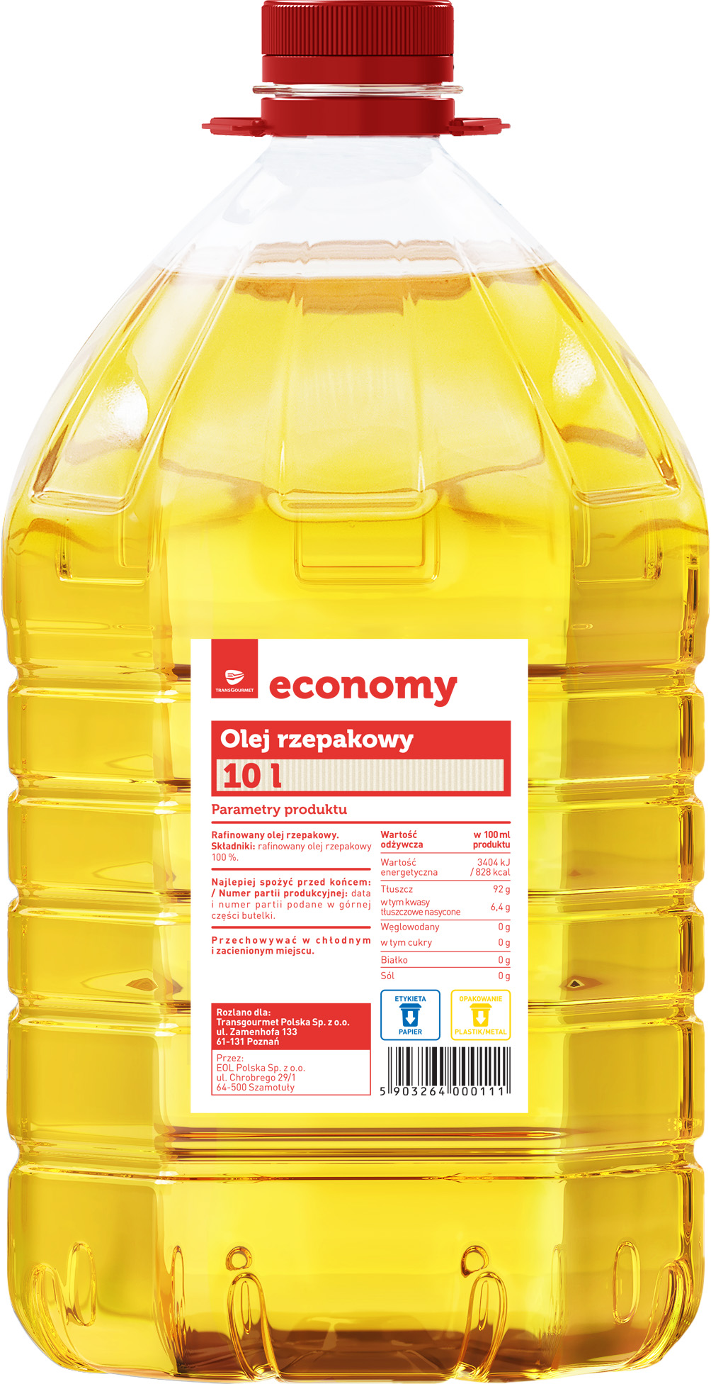 Tge Olej Rzepakowy 10L