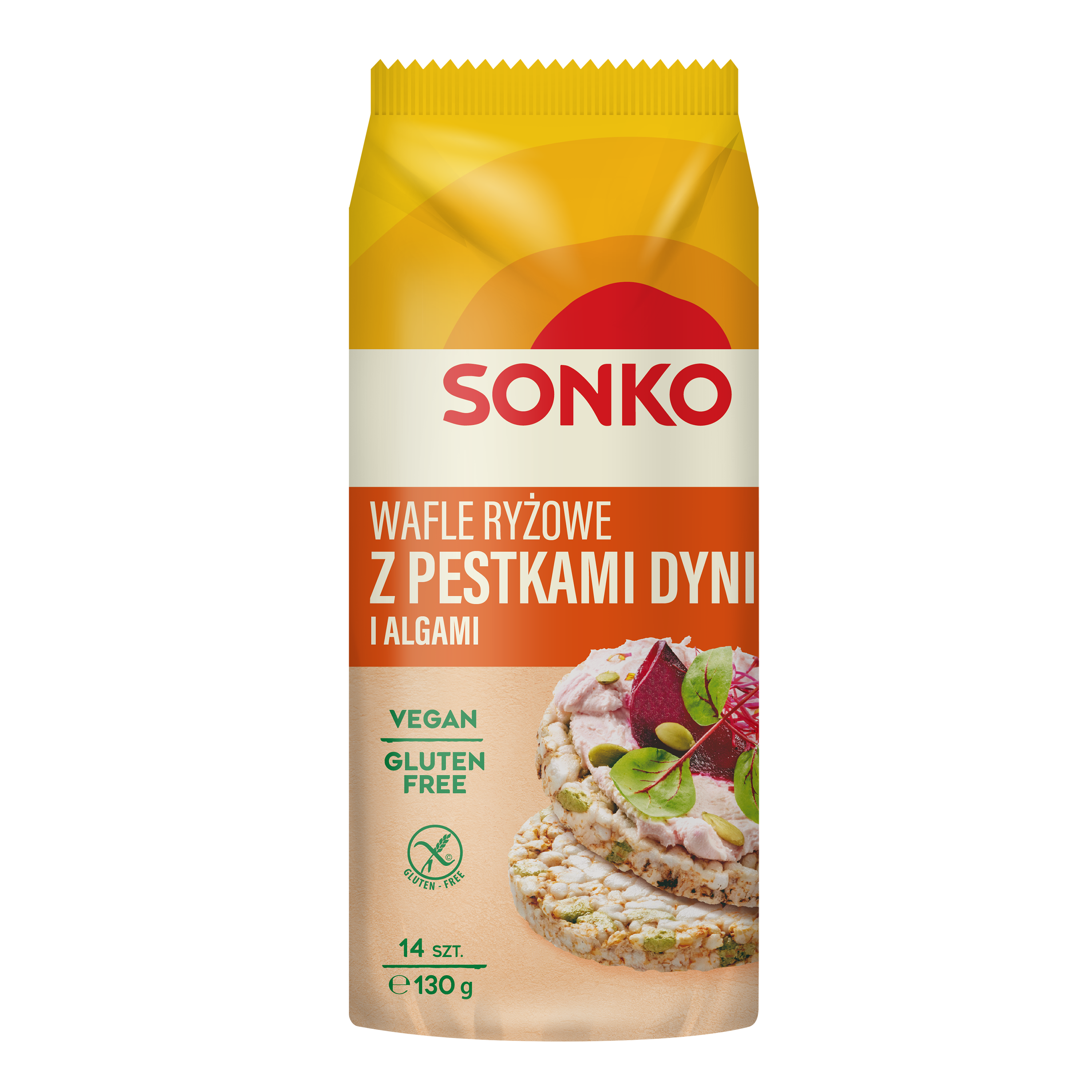 Sonko. Wafle Ryżowe Z Pestkami Dyni I Algami 130 G.