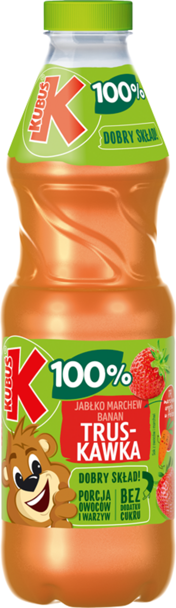 Kubuś Sok 100% Jabłko Marchew Banan Truskawka 850 Ml
