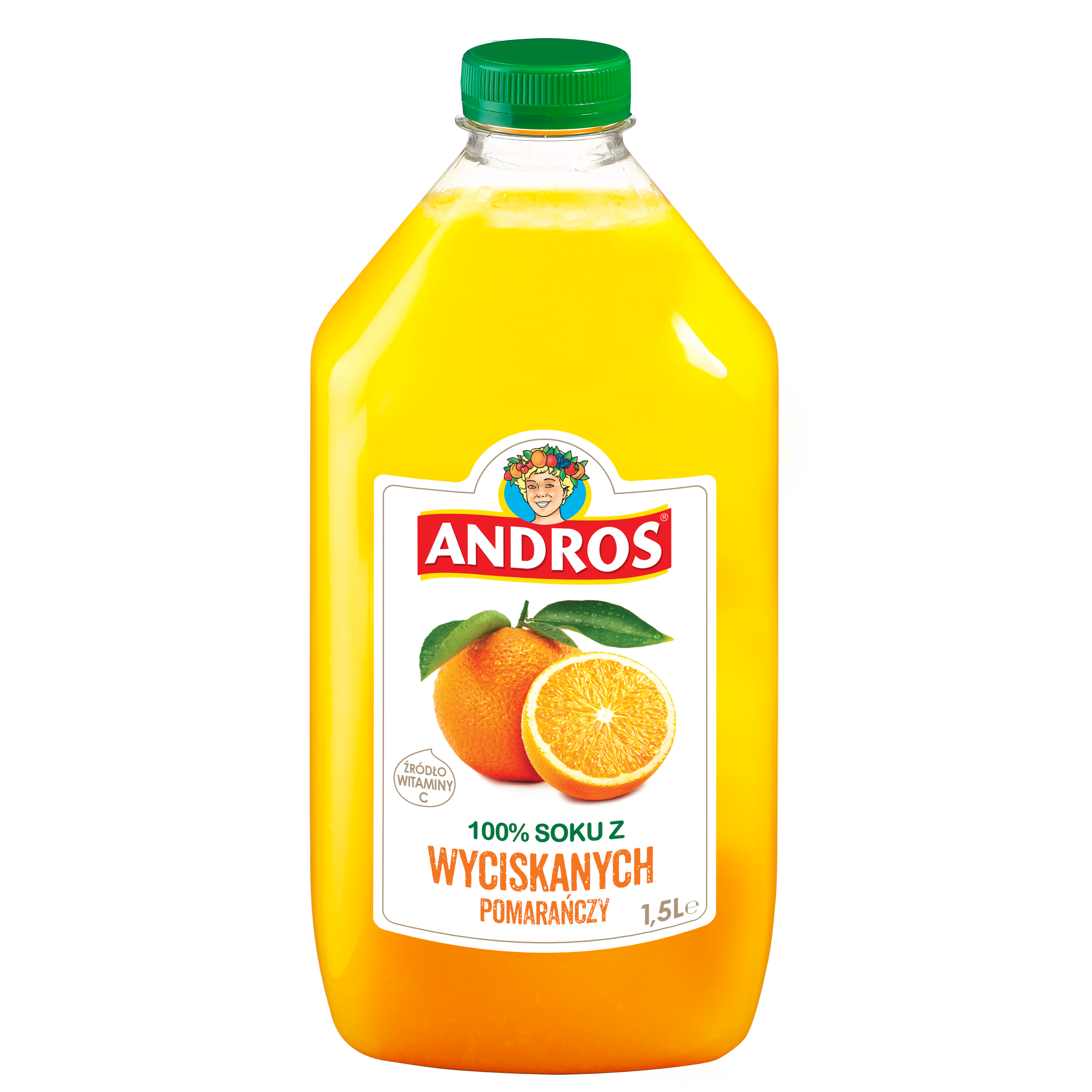 Andros Sok Z Pomarańczy Wyciskanych 1,5L