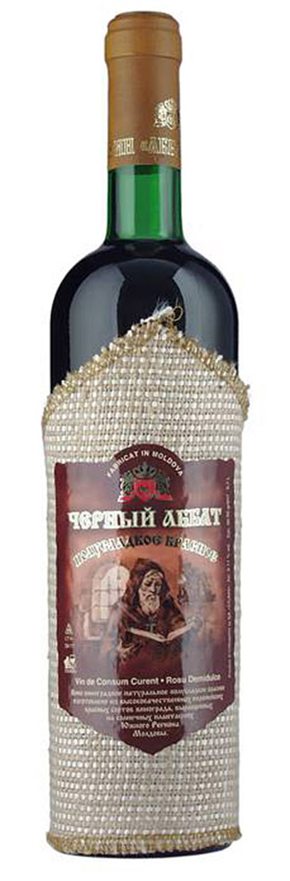 Wino Czarny Abbat Czerwone Półsłodkie 750 Ml