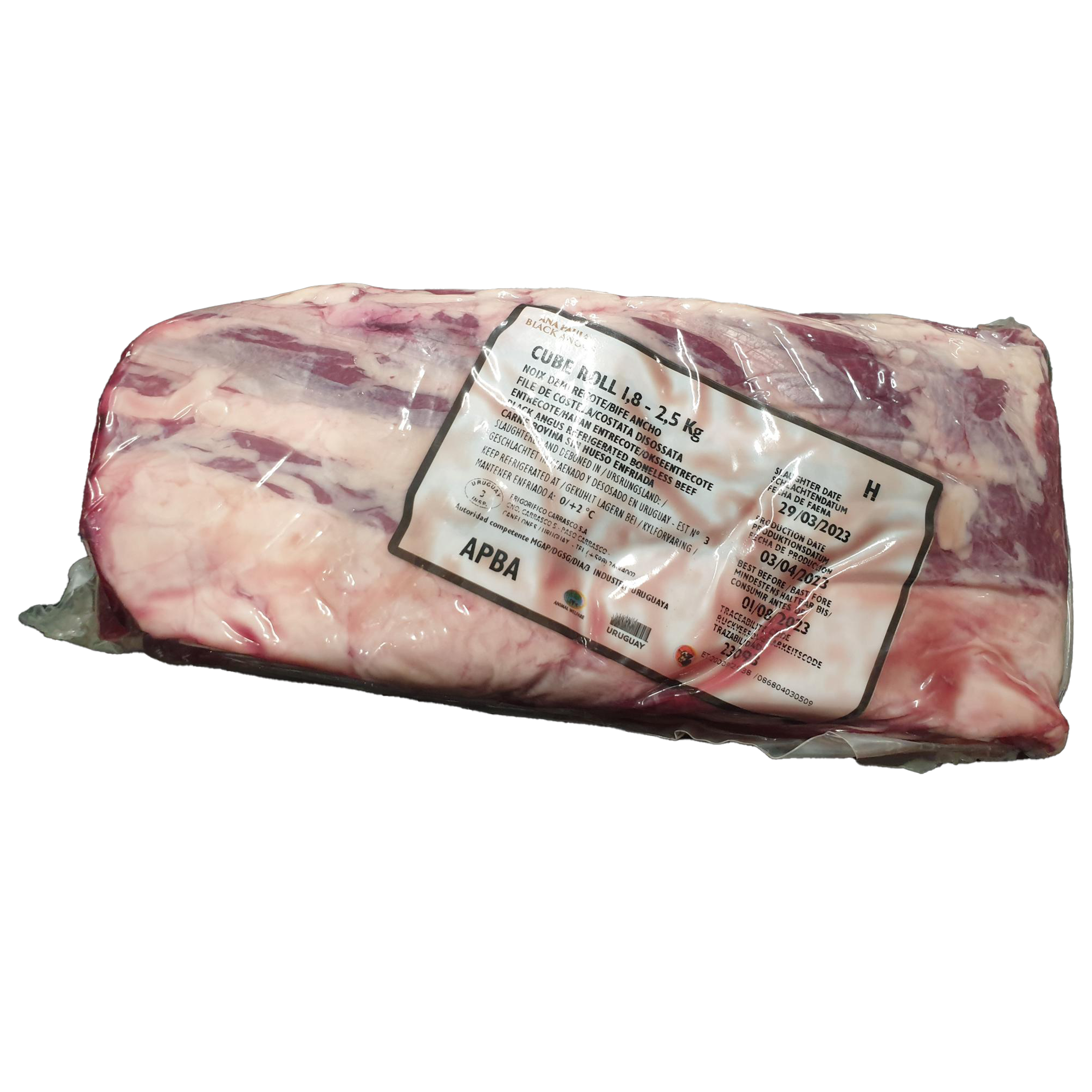 Antrykot Wołowy Angus 2Kg+ Urugwajski Vacuum Ok. 2,5 Kg Zandbergen