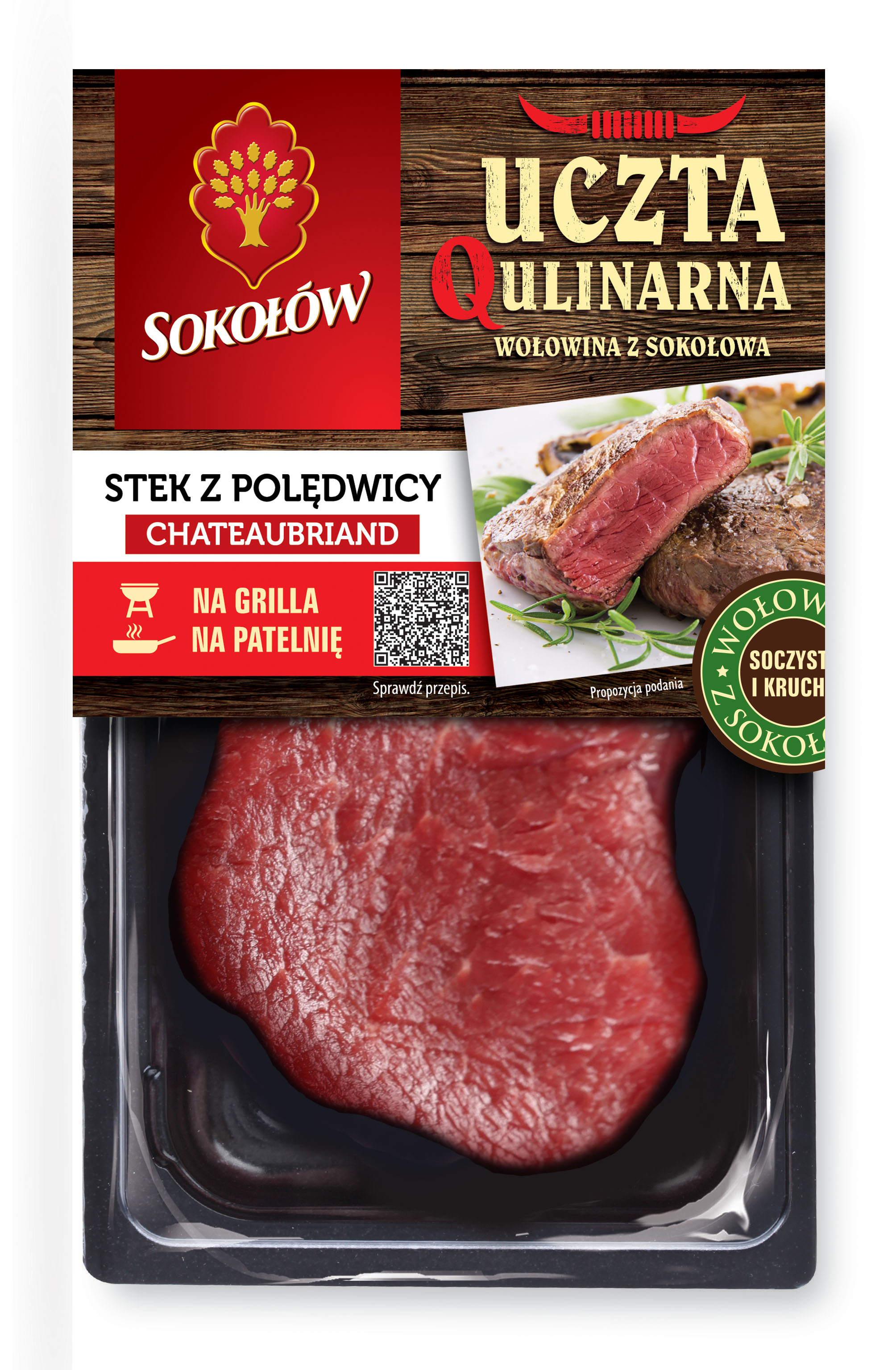Stek Z Polędwicy Chateaubriand Ok.200G Sokołów