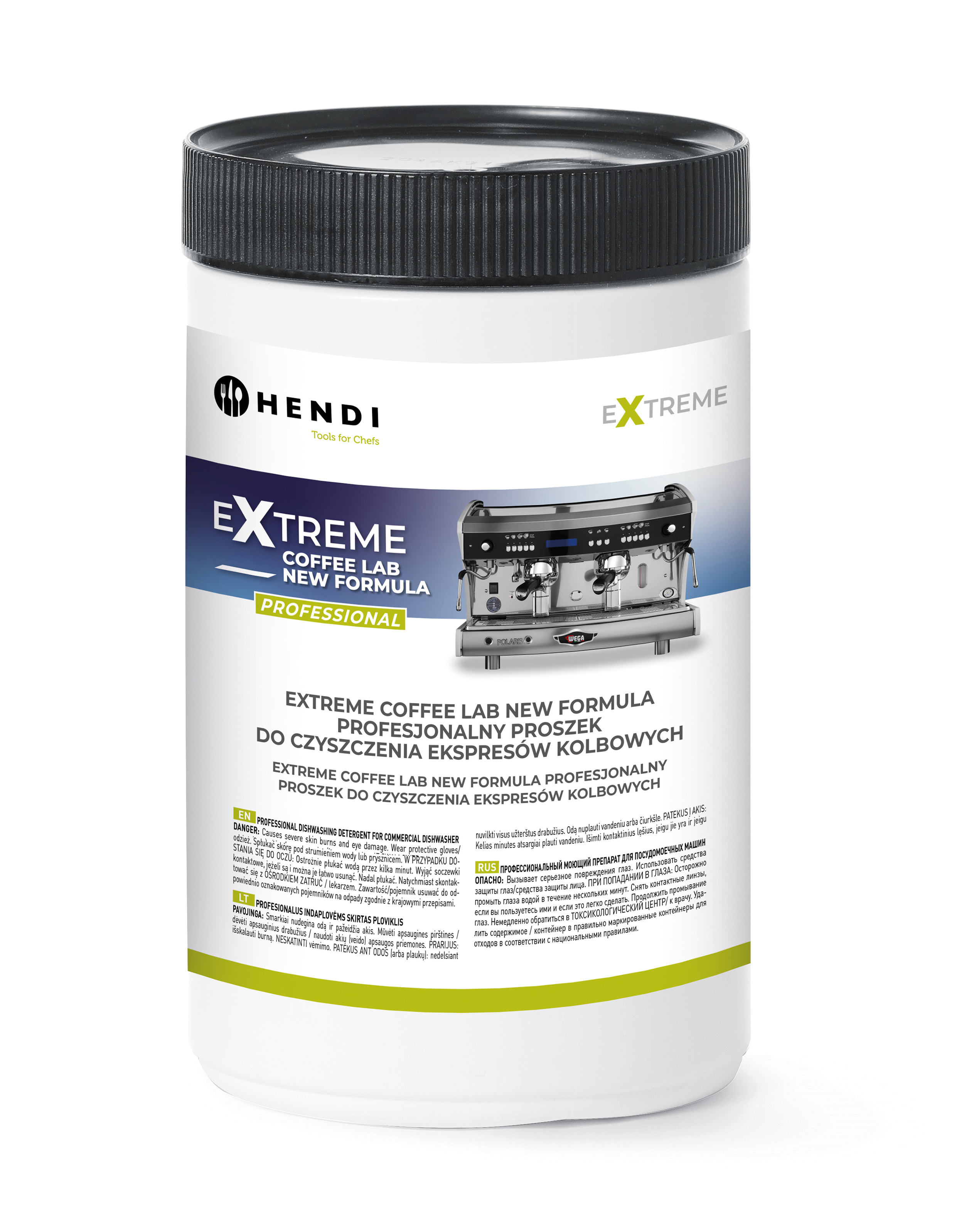 Profesjonalny Proszek Do Czyszczenia Ekspresów Kolbowych Hendi Extreme Coffee Lab New Formula 750G