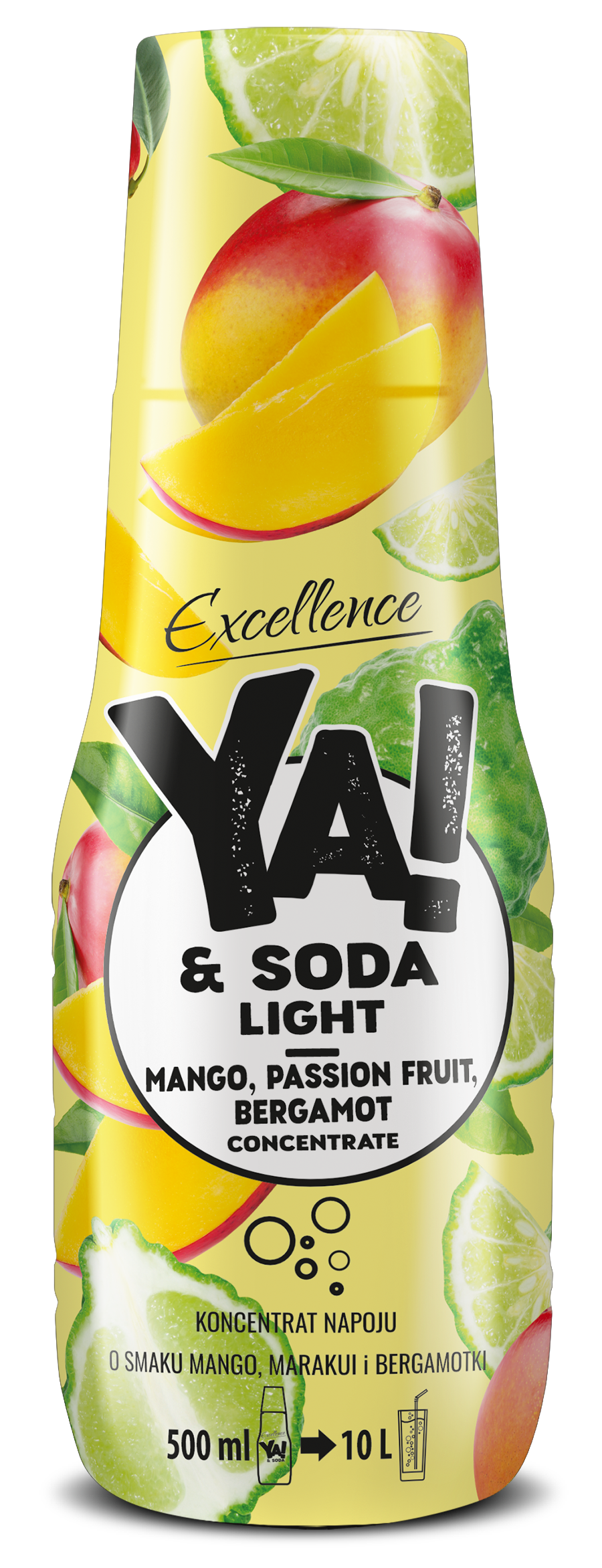 Koncentrat Napoju O Smaku Mango, Marakui I Bergamotki 500 Ml Light