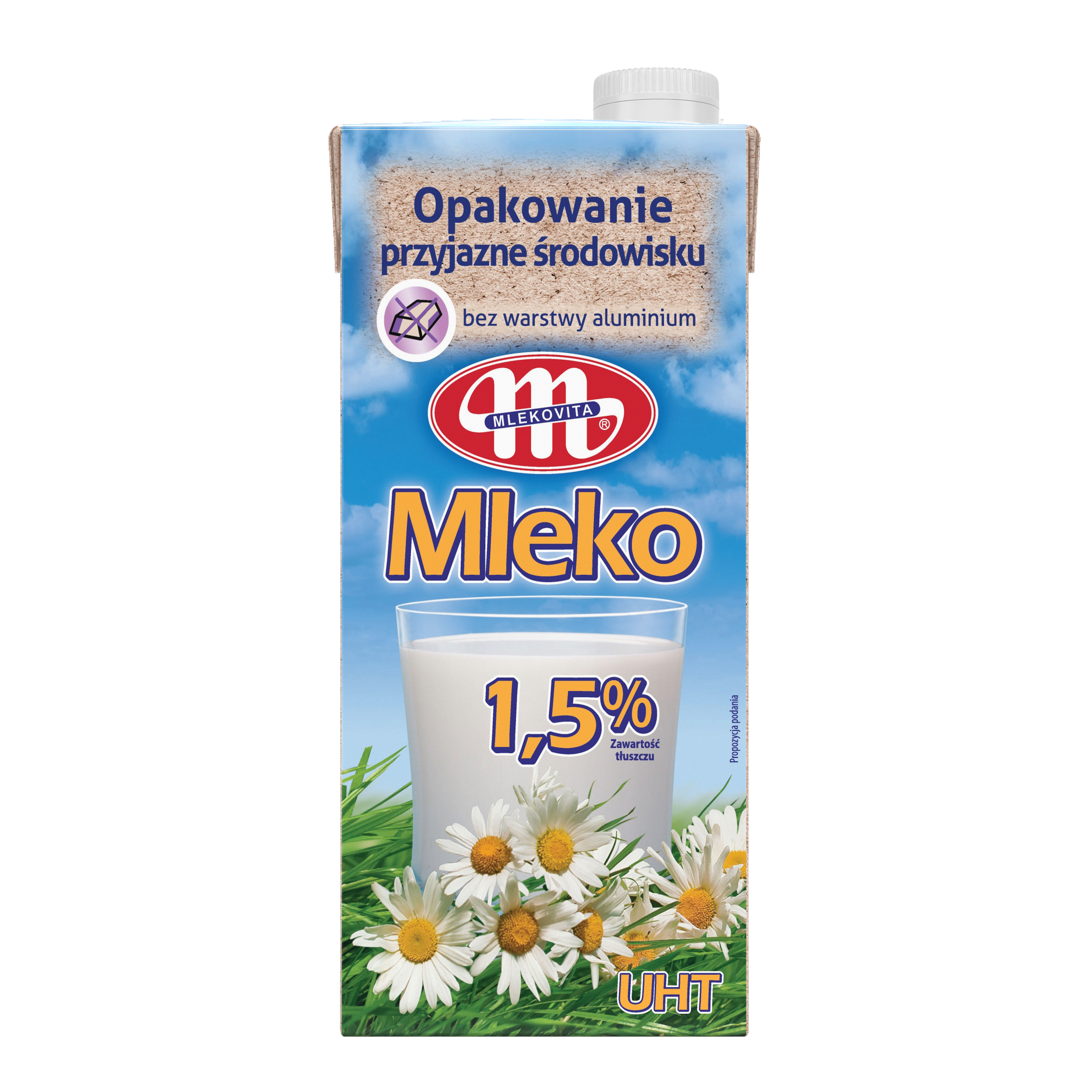 Mlekovita Mleko Uht 1,5% Tłuszczu 1L