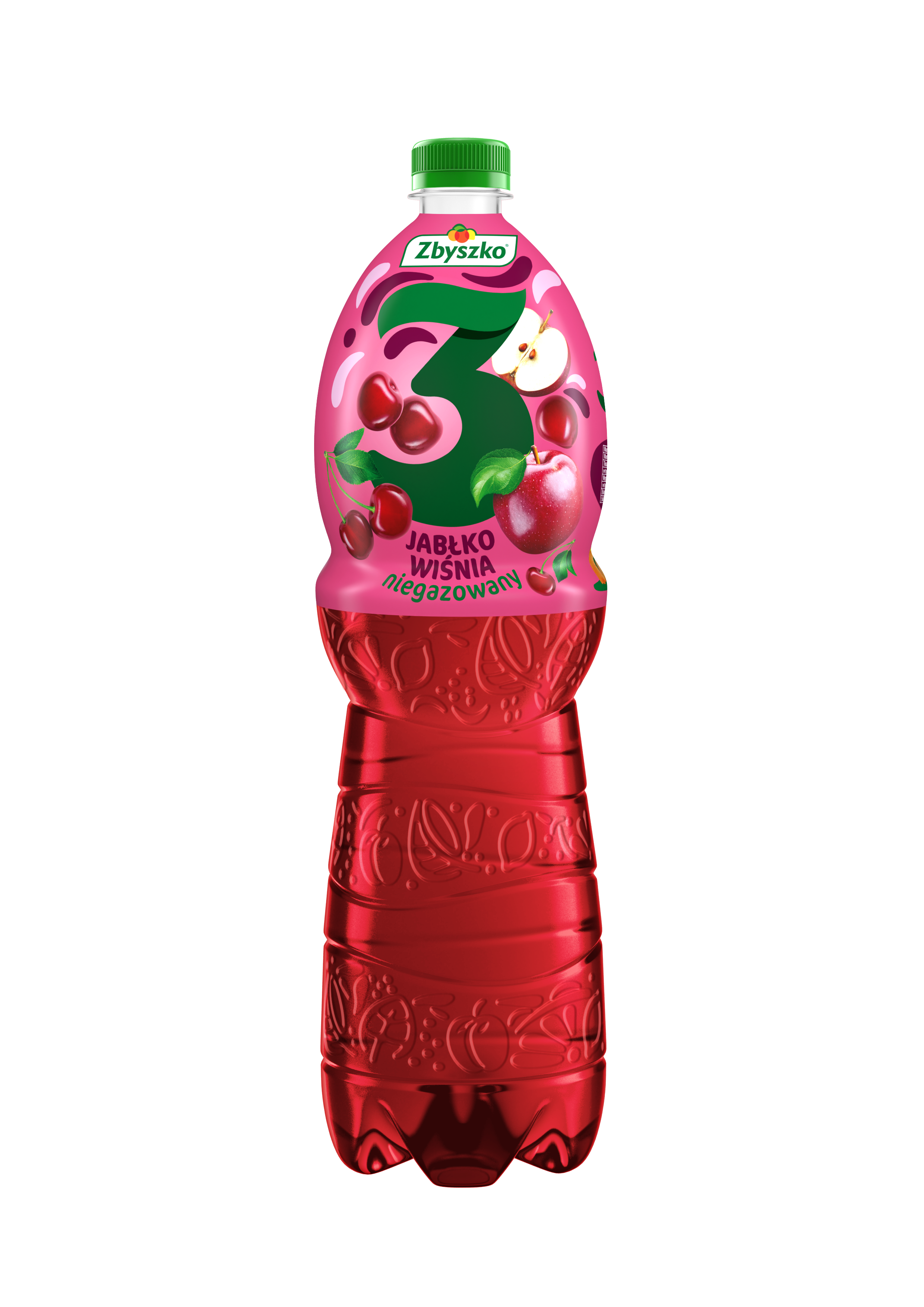 Zbyszko 3 Owoce Jabłko-Wiśnia Niegazowany 1,75 L ( Kaucja )