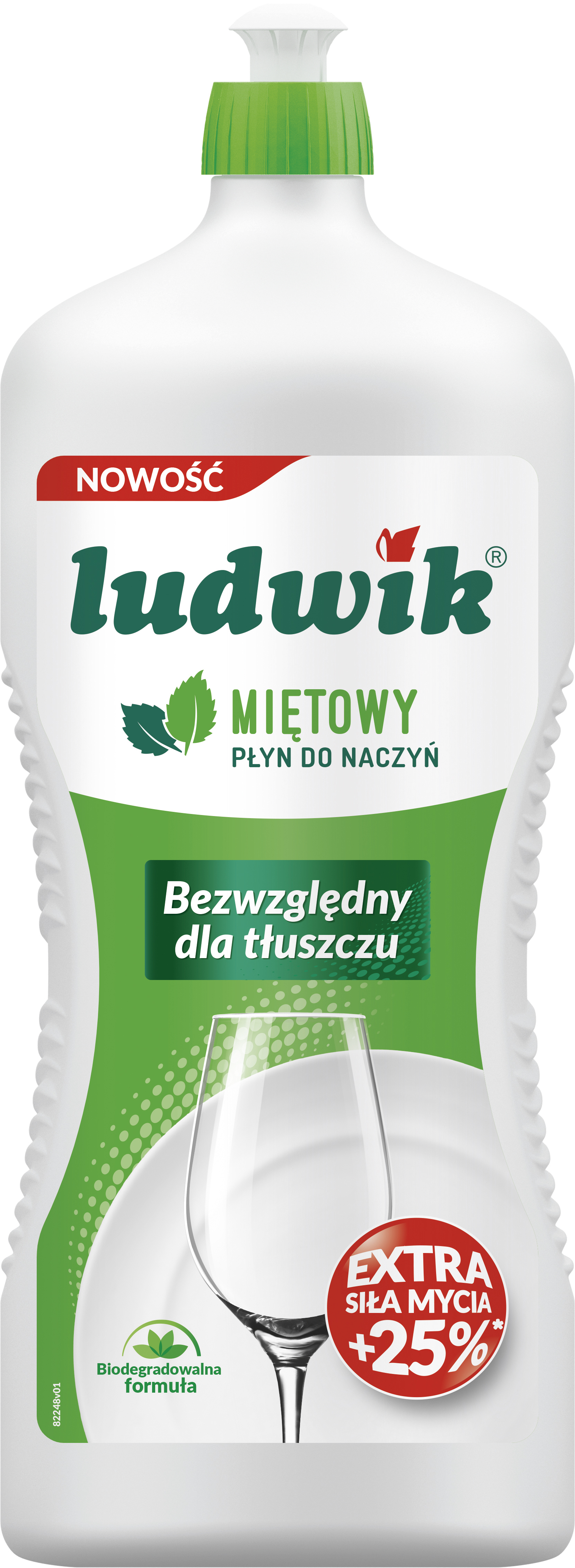 Ludwik Płyn Do Mycia Naczyń 1,35 Kg - Miętowy
