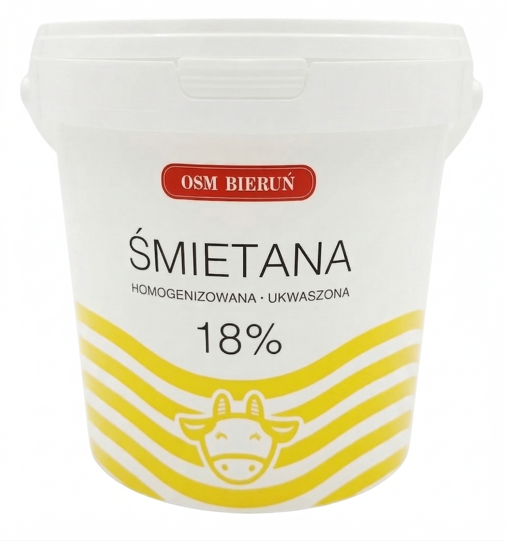 Śmietana Homogenizowana Ukwaszona 18% 1Kg Osm Bieruń