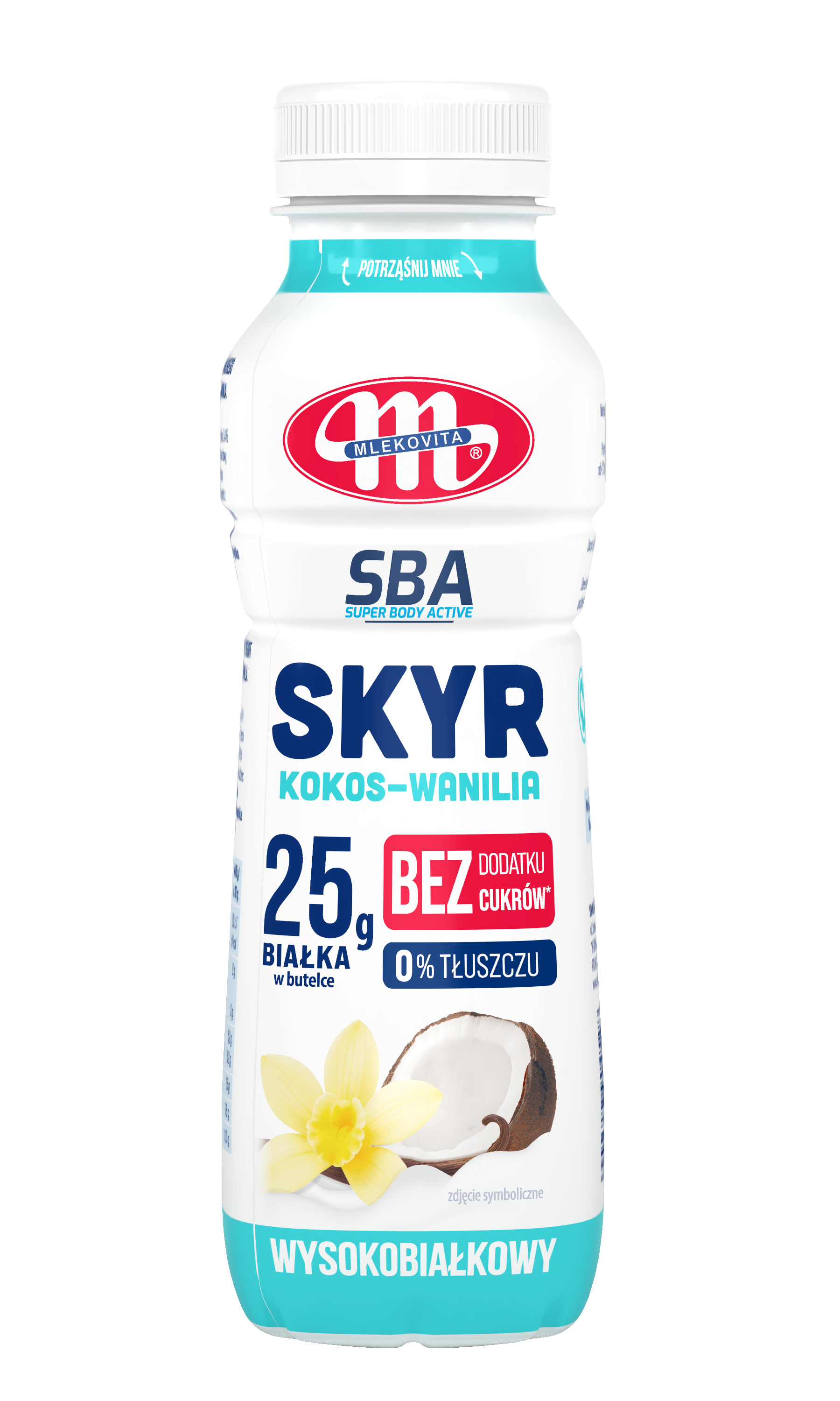 Mlekovita Jogurt Skyr Typu Islandzkiego Wysokobiałkowy 0% Tł. Kokos-Wanilia Sba 330G