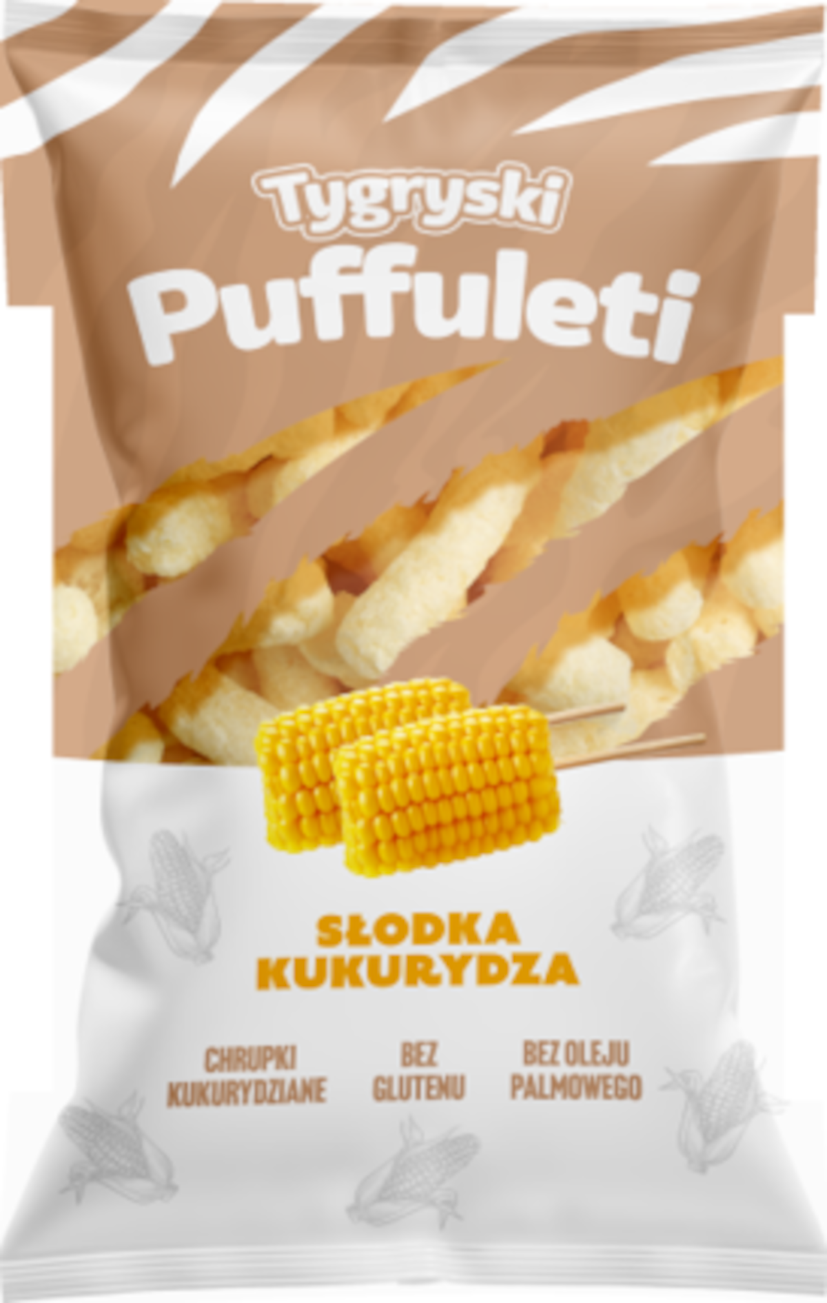 Tygryski Puffuleti Słodka Kukurydza 85 G