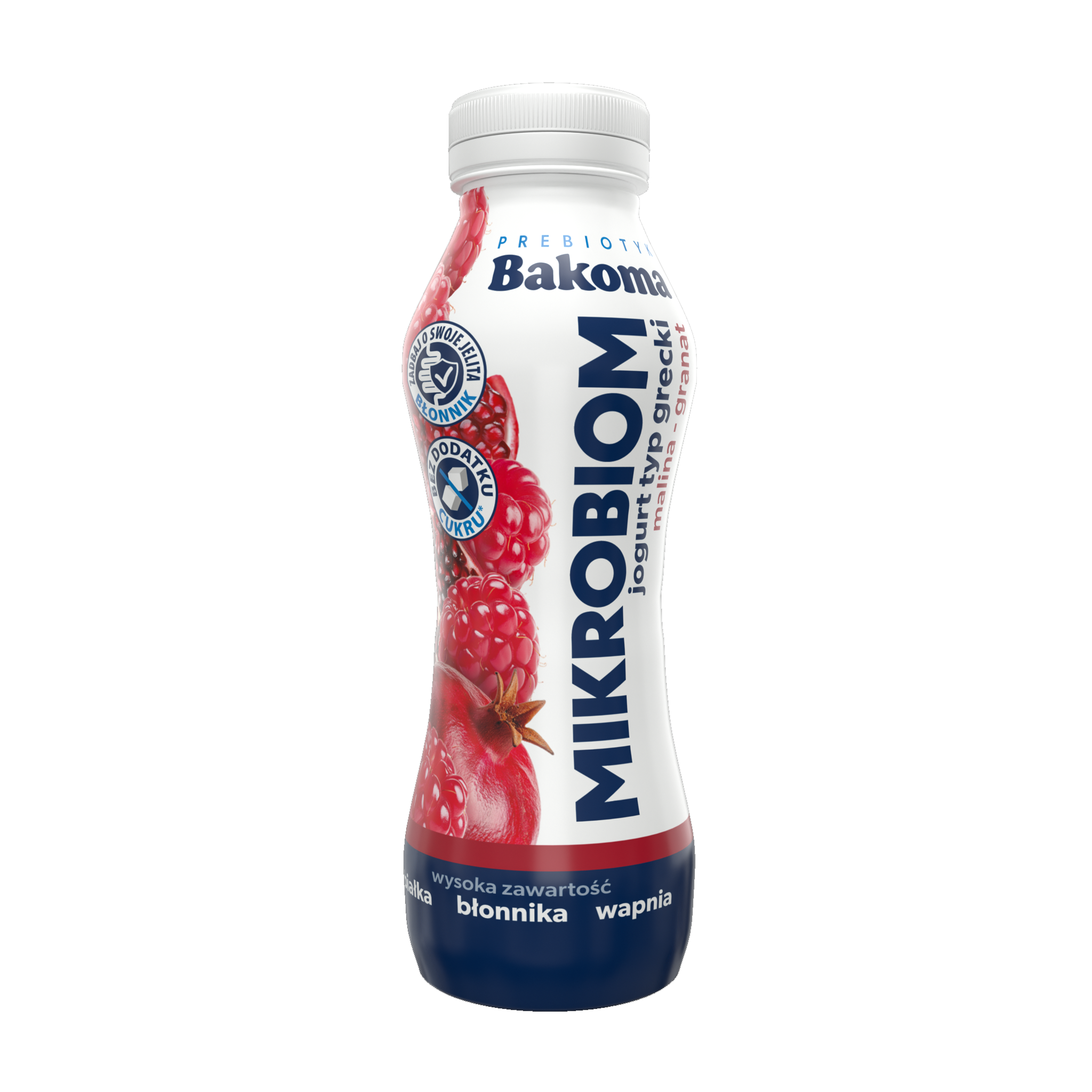 Bakoma Mikrobiom Jogurt Typ Grecki Malina – Granat 300G