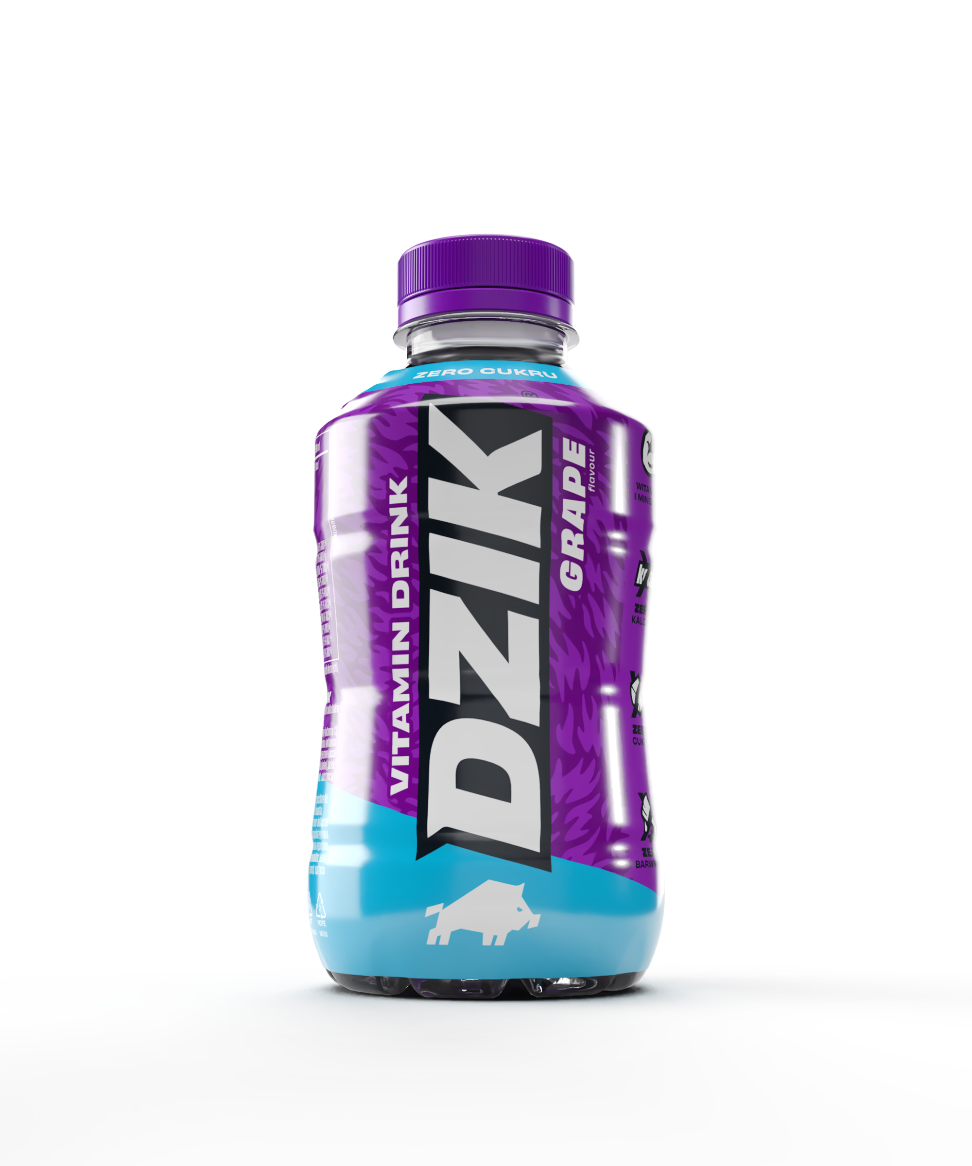 Dzik Vitamin Drink Grape 500 Ml - Napój Funkcjonalny