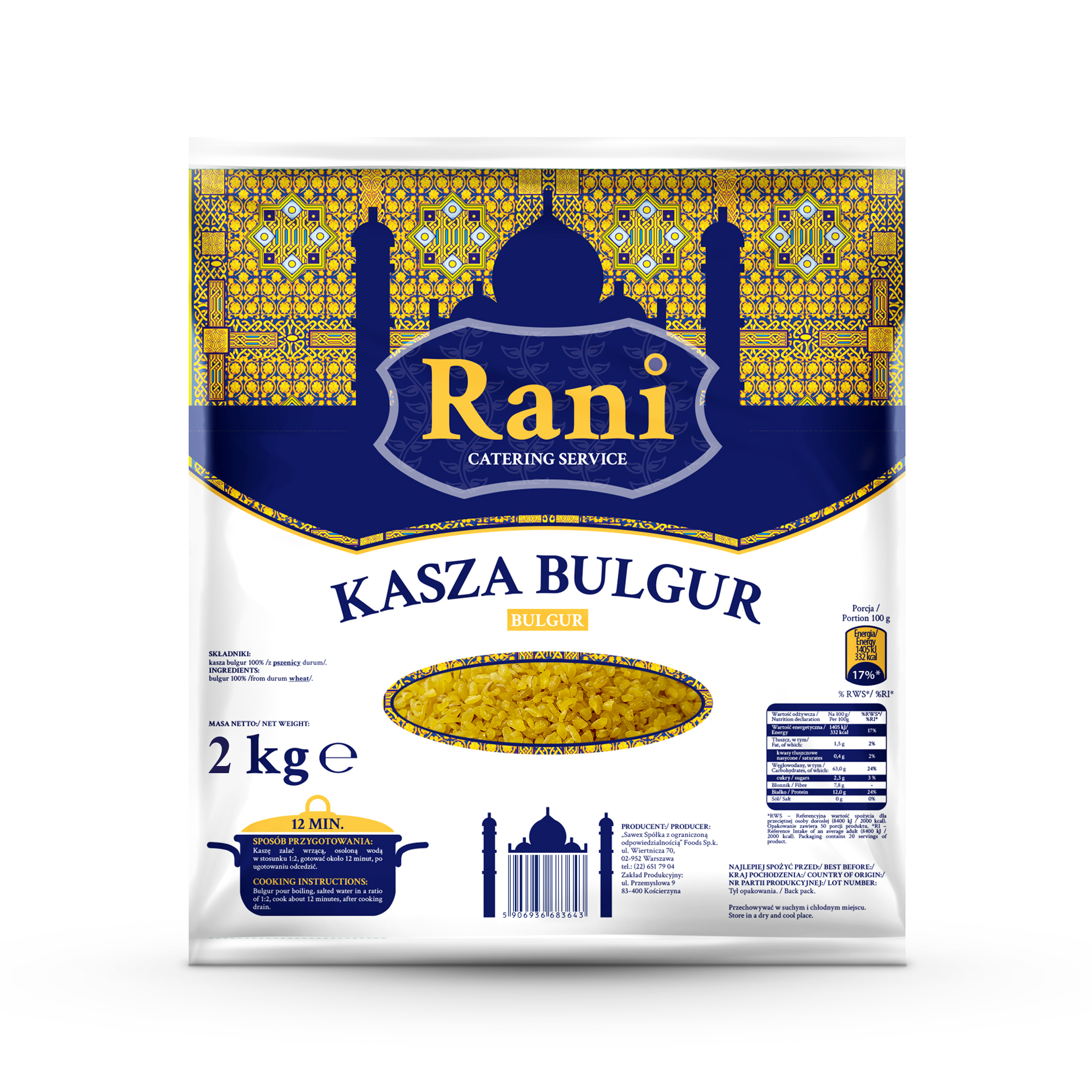 Rani Kasza Bulgur 2 Kg