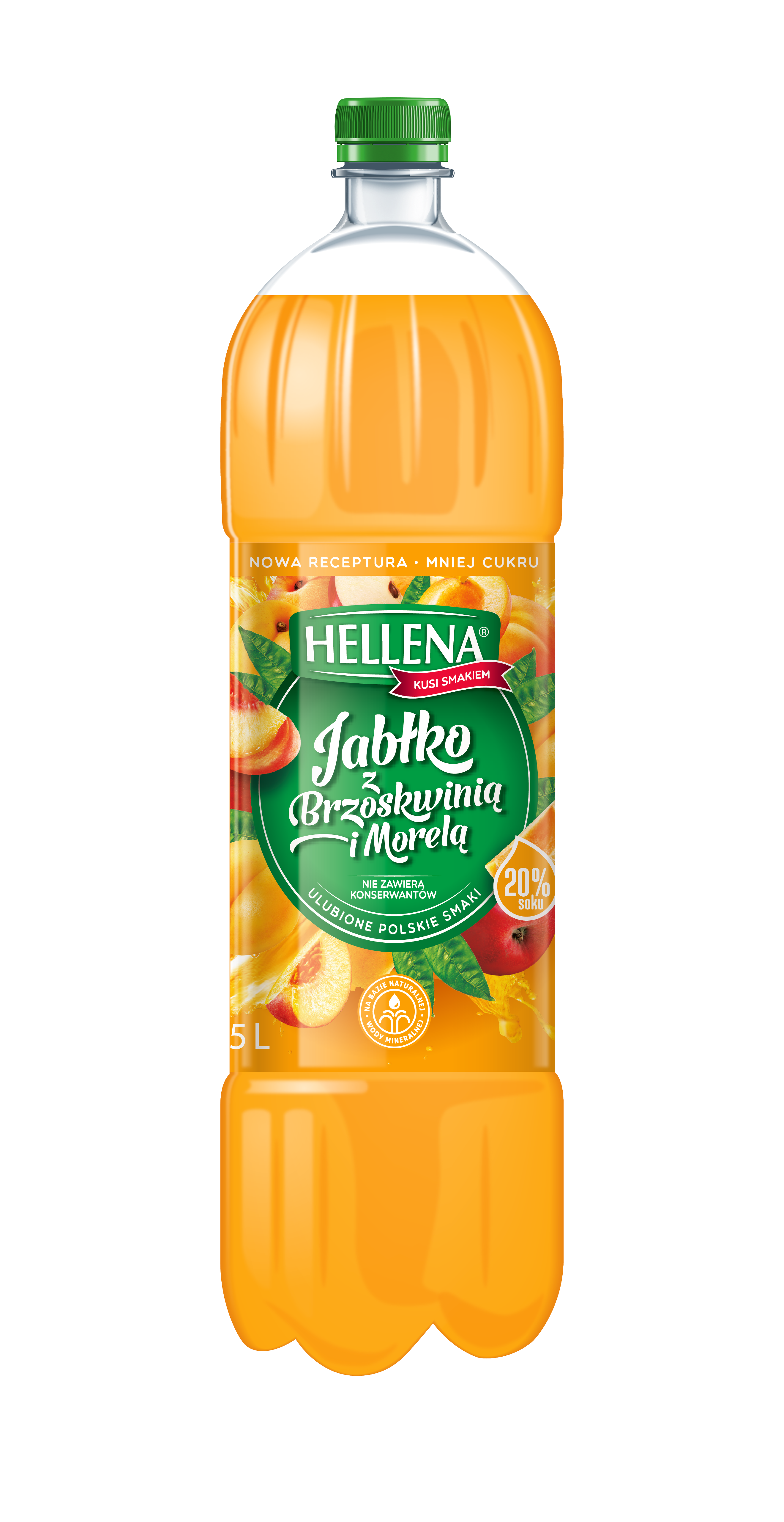 Hellena Napój Niegazowany Jabłko Z Brzoskwinią I Morelą 1,75 L