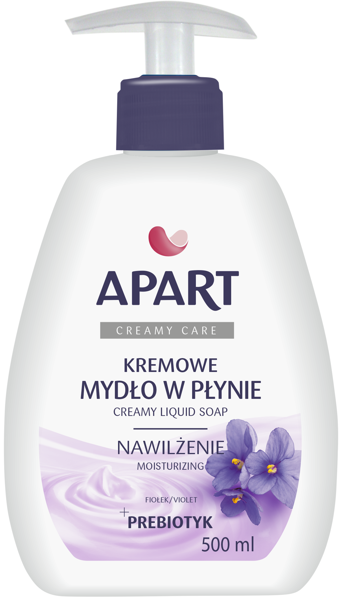 Apart Creamy Care Kremowe Mydło W Płynie 500 Ml Fiołek