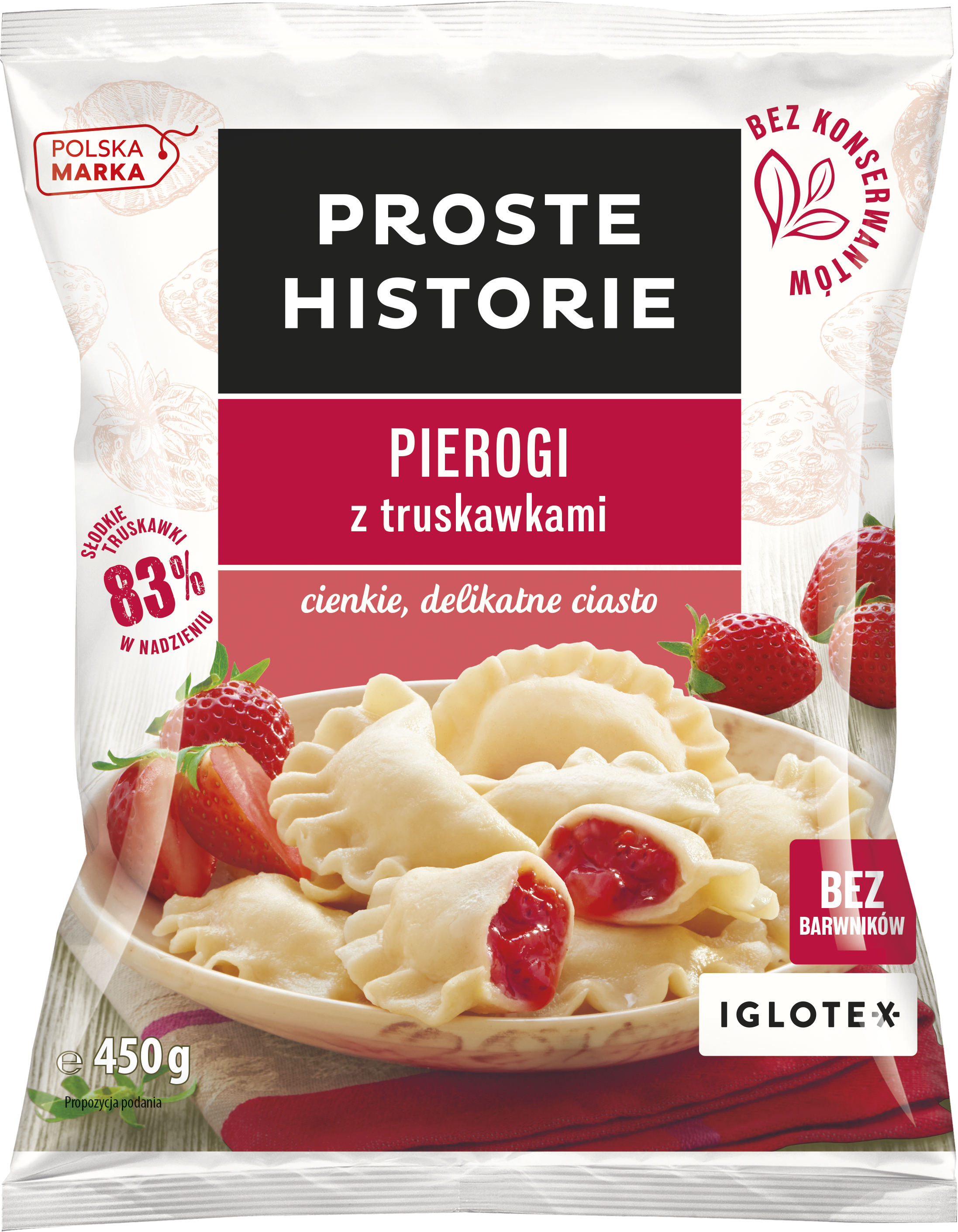 Proste Historie Pierogi Z Truskawkami 450G