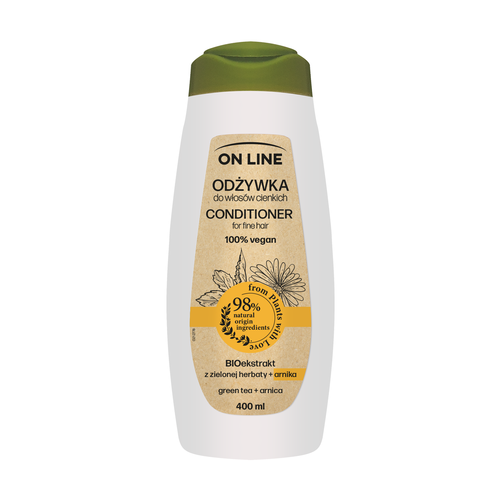 On Line From Plants With Love Odżywka Arnika & Zielona Herbata 400 Ml