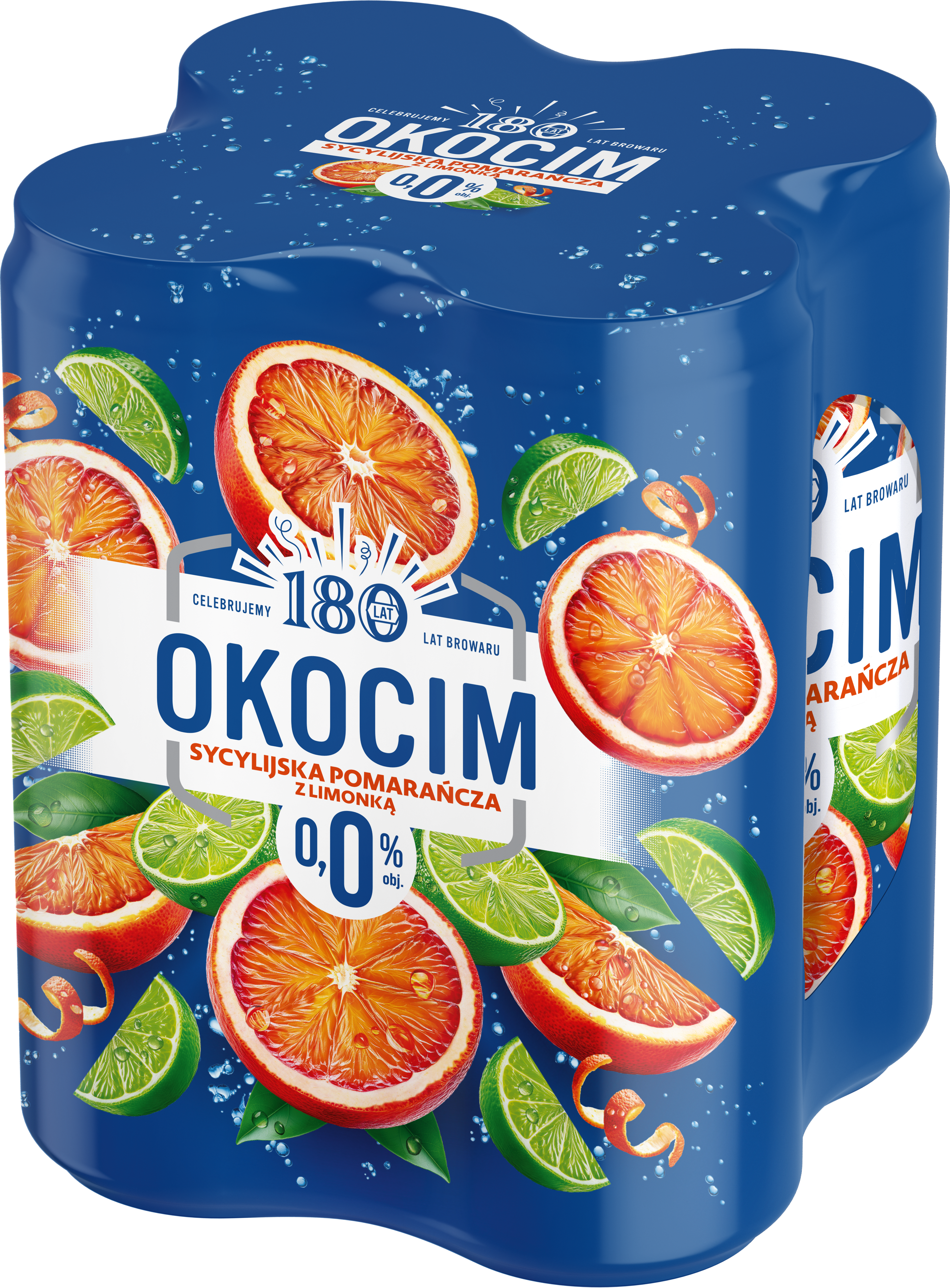 Okocim Radler Sycylijska Pomarańcza Z Limonką 0,0%, 500 Ml Puszka Sk