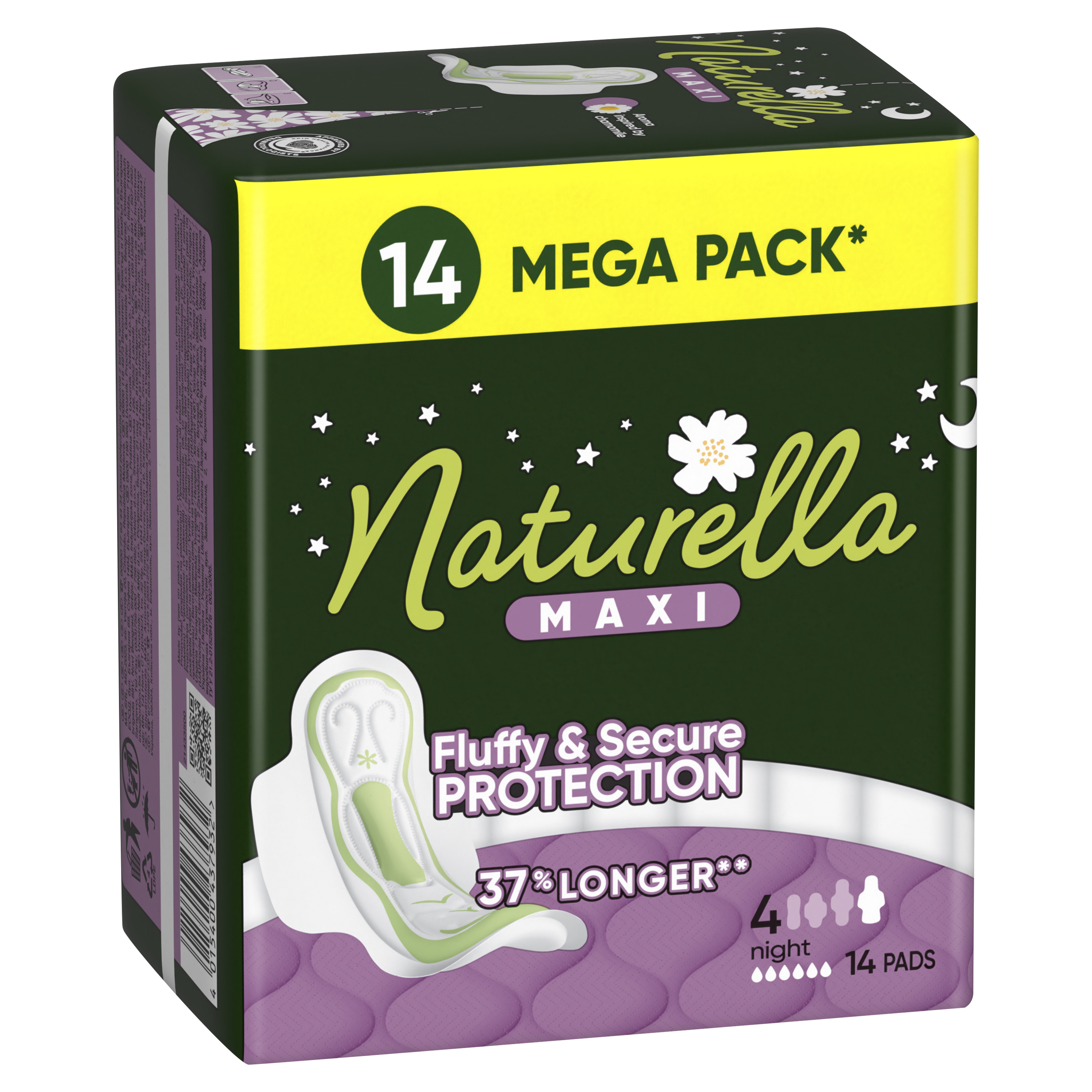 Naturella Maxi Night, Podpaski Ze Skrzydełkami, 14 Sztuk
