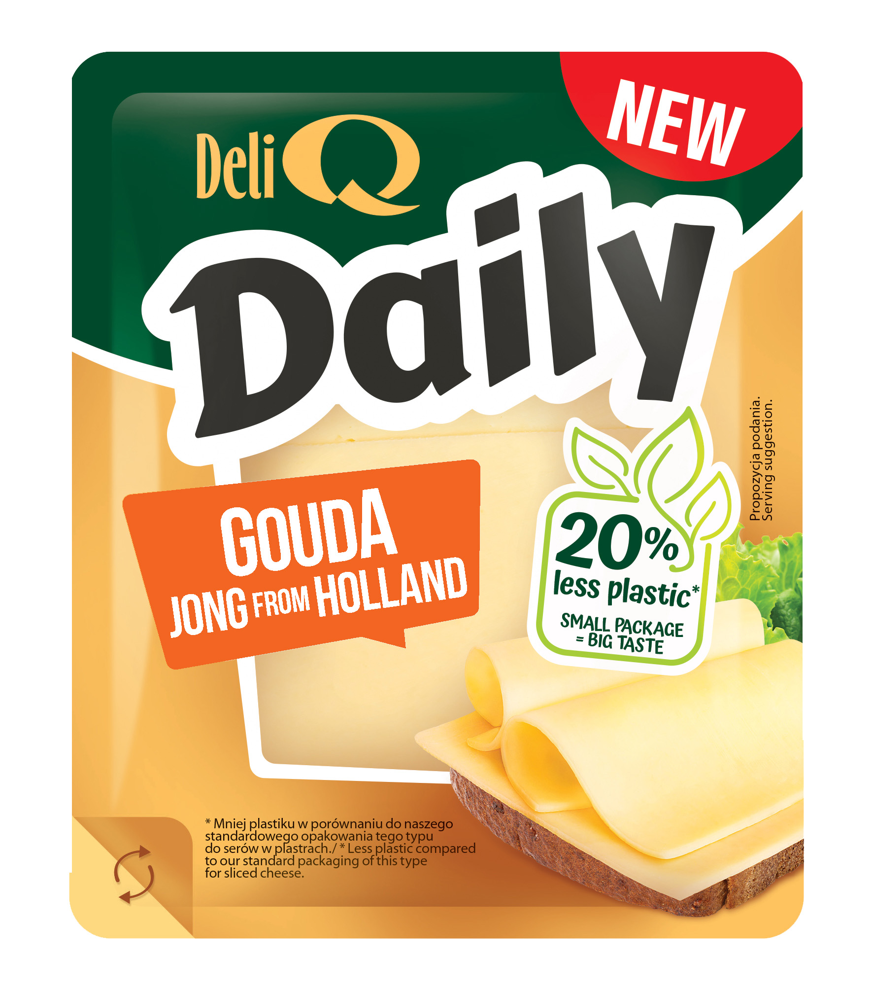 Deli Q Daily Holenderska Gouda Plastry 100G