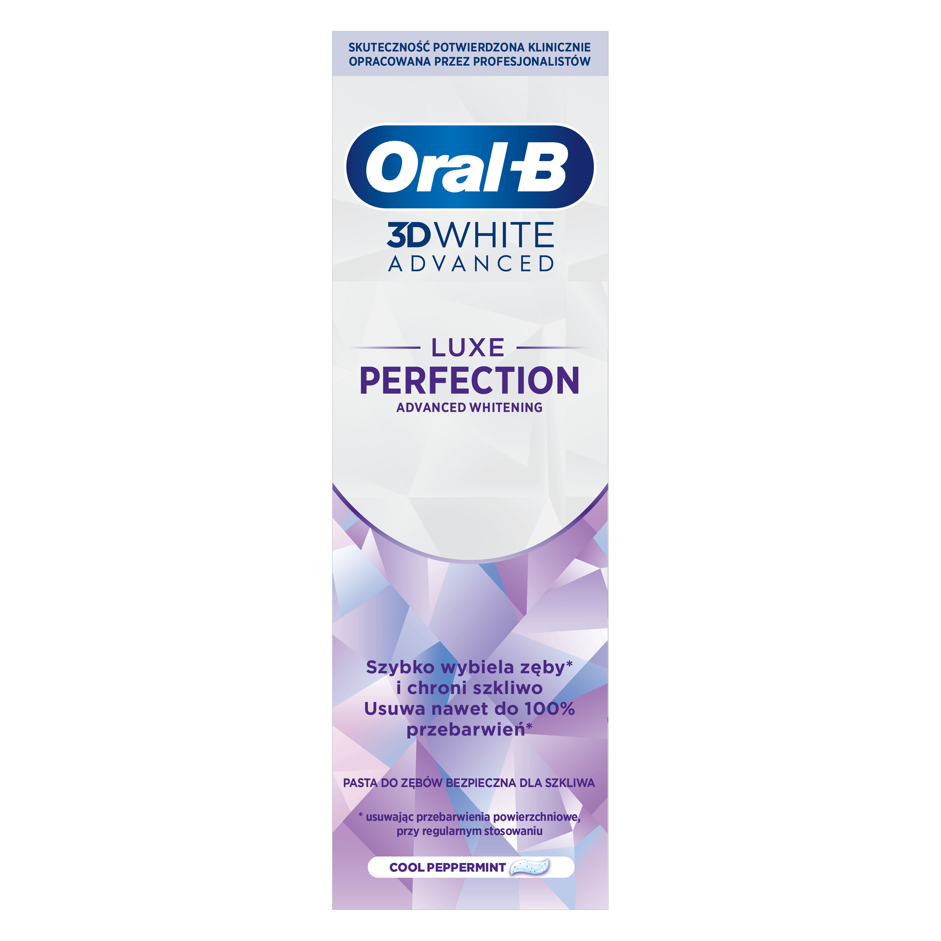Oral-B 3D White Advanced Luxe Perfection Pasta Do Zębów, Orzeźwiająca Mięta 75Ml