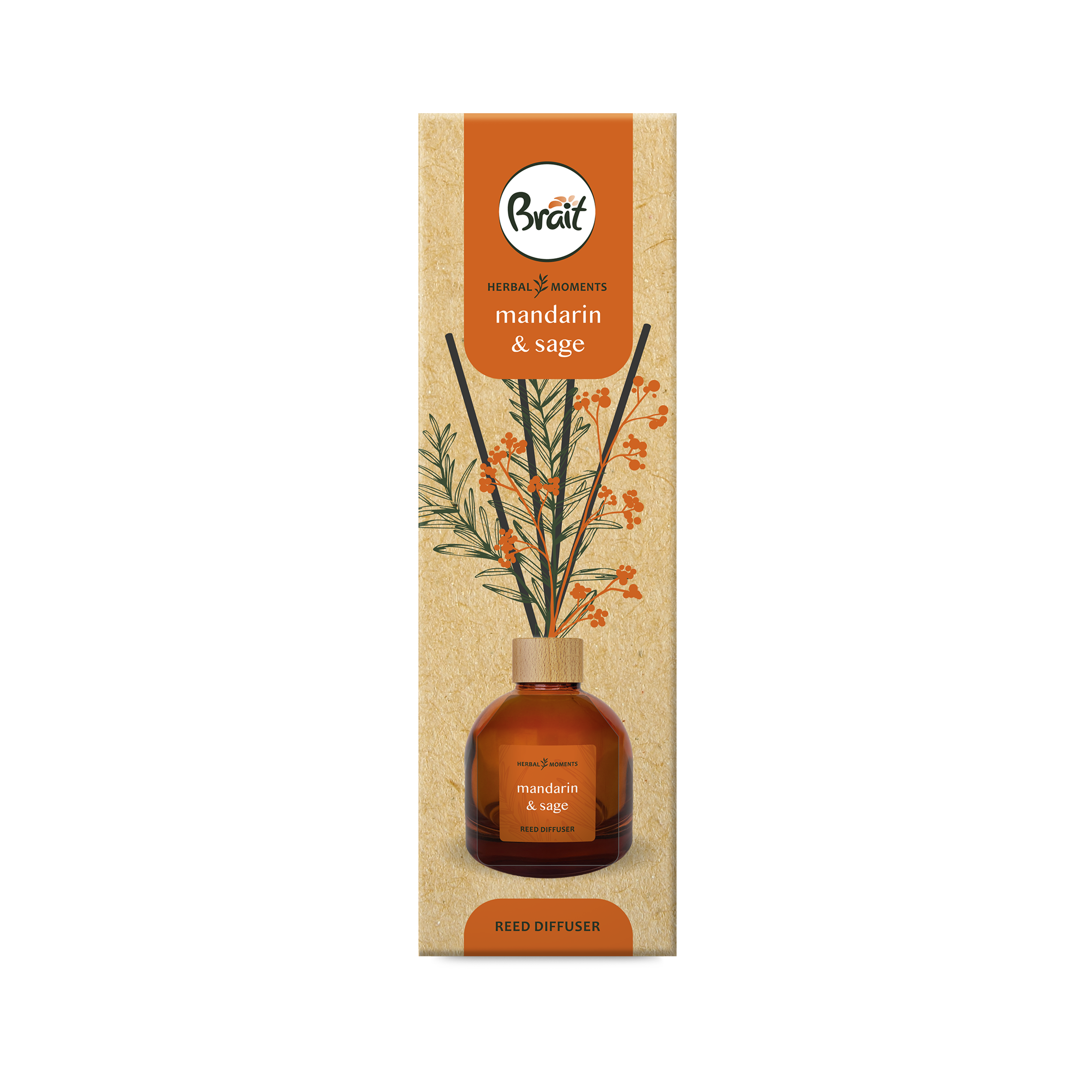 Odświeżacz Brait Patyczki Mandarin & Sage 100Ml