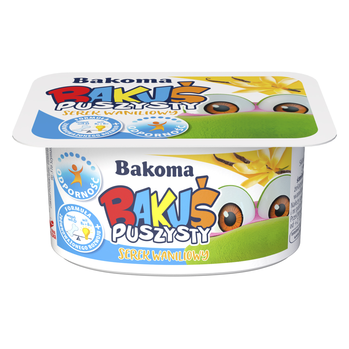 Bakuś Serek Waniliowy Z Dodatkiem Wapnia, Witamin D, B6 I B12 90G