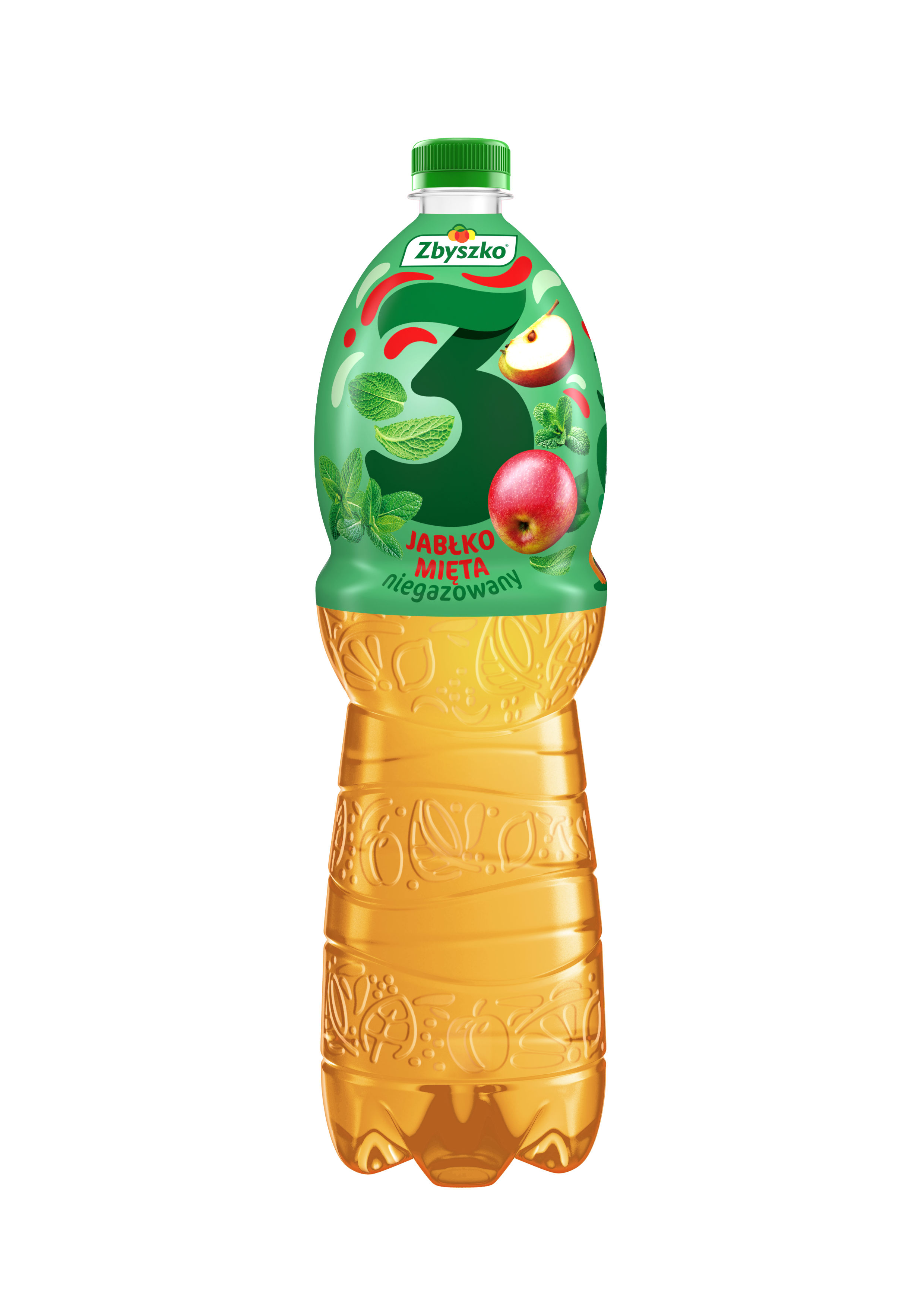 Zbyszko 3 Owoce Jabłko-Mięta Niegazowany 1,75 L ( Kaucja )