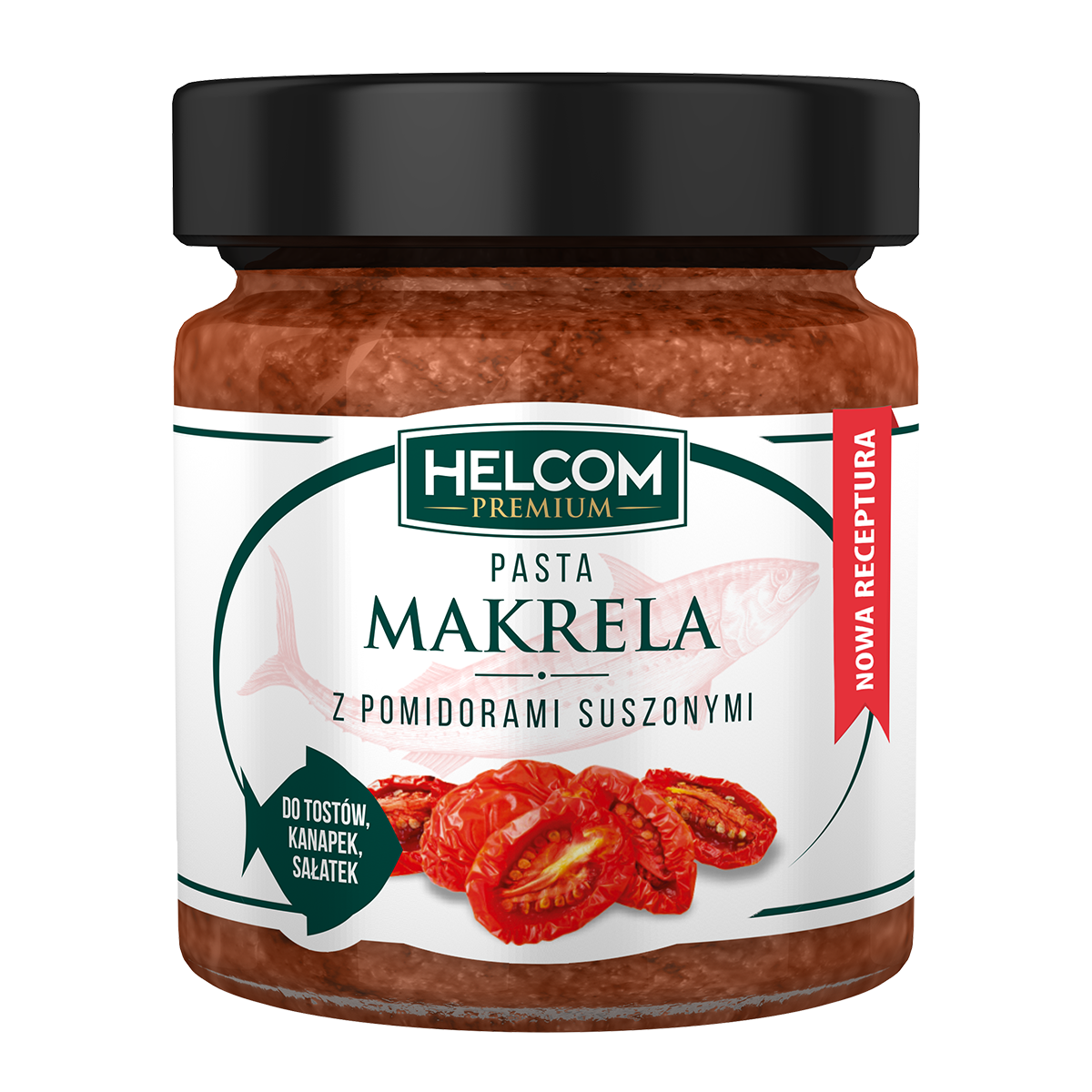 Pasta Makrela Z Pomidorami Suszonymi 180 G Helcom Premium
